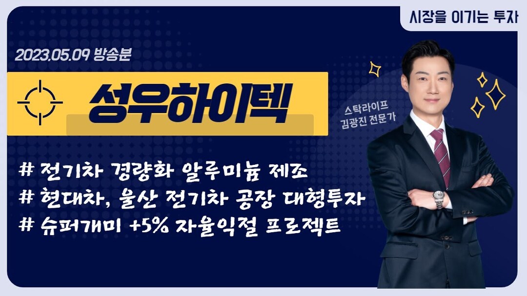 성우하이텍 (015750) 전기차용 배터리 외장재 개발 강화! 확신하는 매수자리는? - kakaoTV 성우하이텍 (015750) 전기차용 배터리 외장재 개발... 