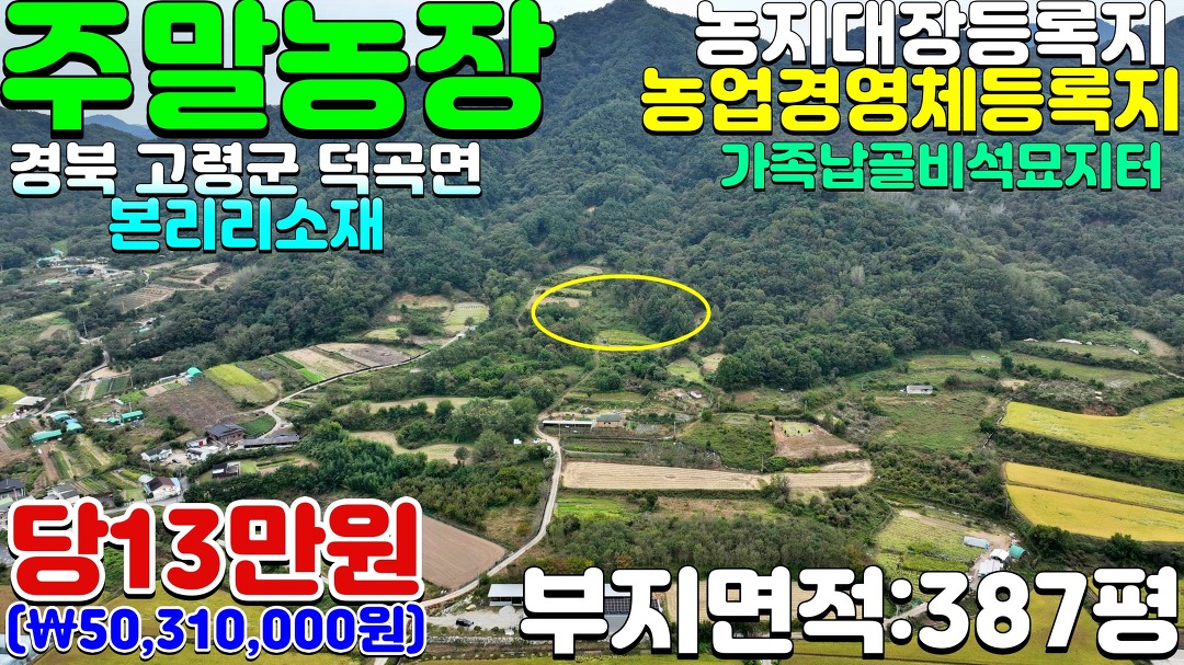 NO:1-1133번#고령군땅#고령땅#고령군부동산#고령부동산#고령군덕곡면본리리주말농장용지매매#고령군덕곡면본리리 - kakaoTV NO:1-1133번... 