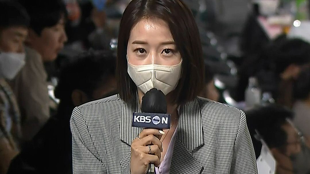 조은지 아나운서가 전하는 사직 구장 분위기 / 6회초