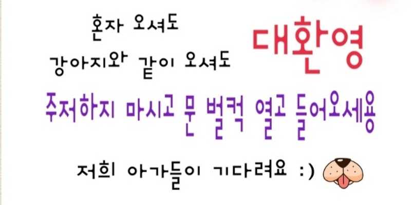 다독다독 애견카페 전라 애견카페