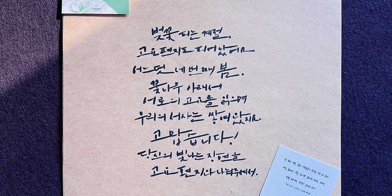 고요편지