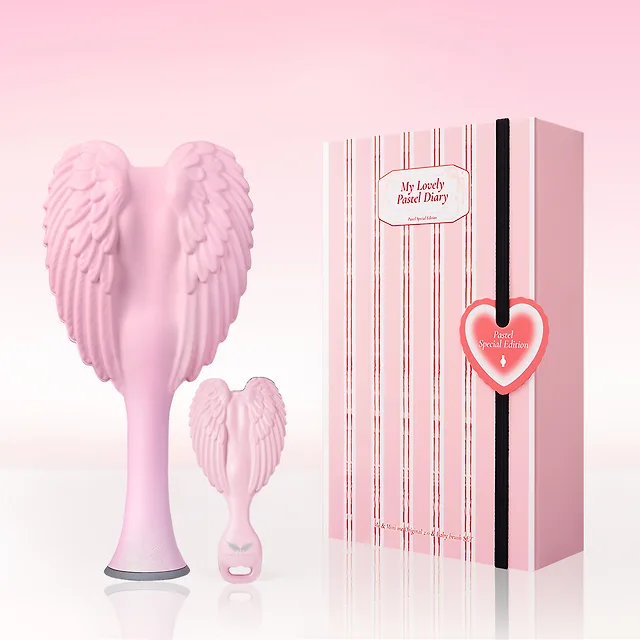 파스텔 헤어 브러쉬 & 미니 빗 세트