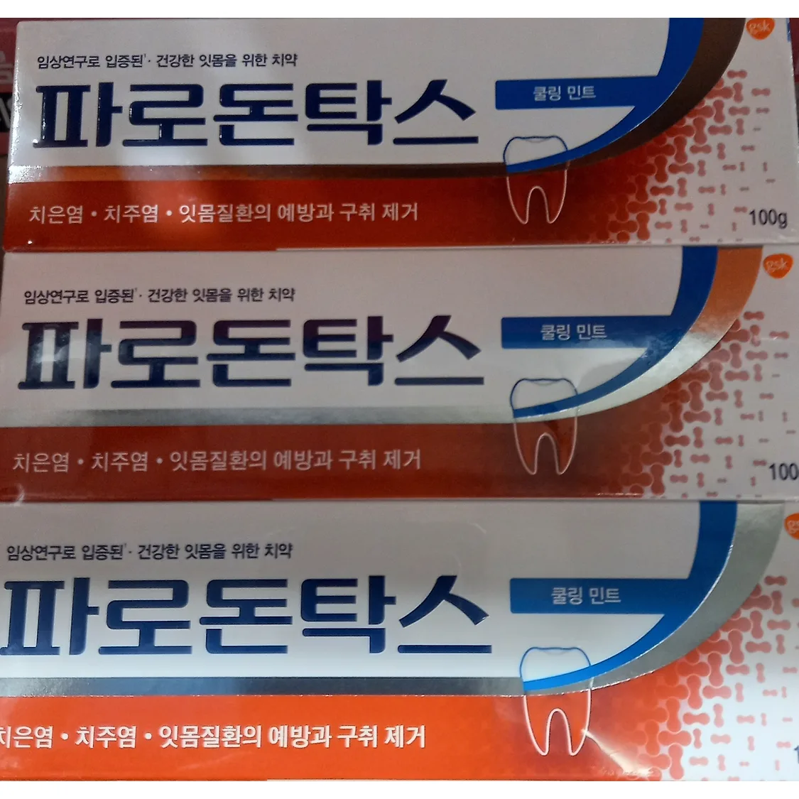 파로돈탁스 쿨링민트 치약 100g*3개입*2(총6개) | 톡딜