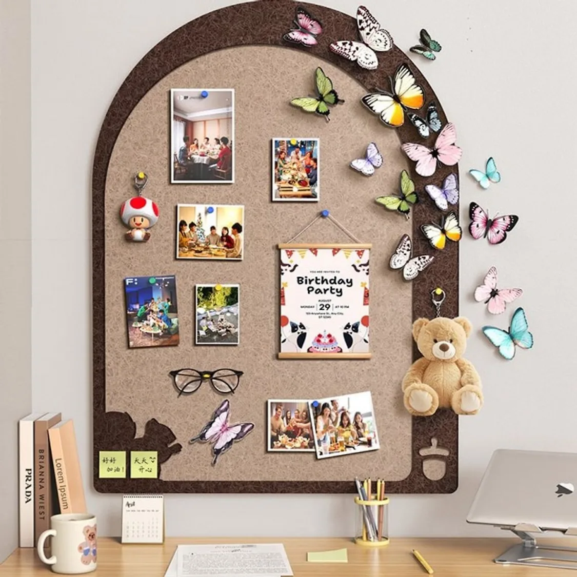 현황판 게시판 사무실 펠트보드 대형 알림판 메모보드 인테리어 | 톡딜