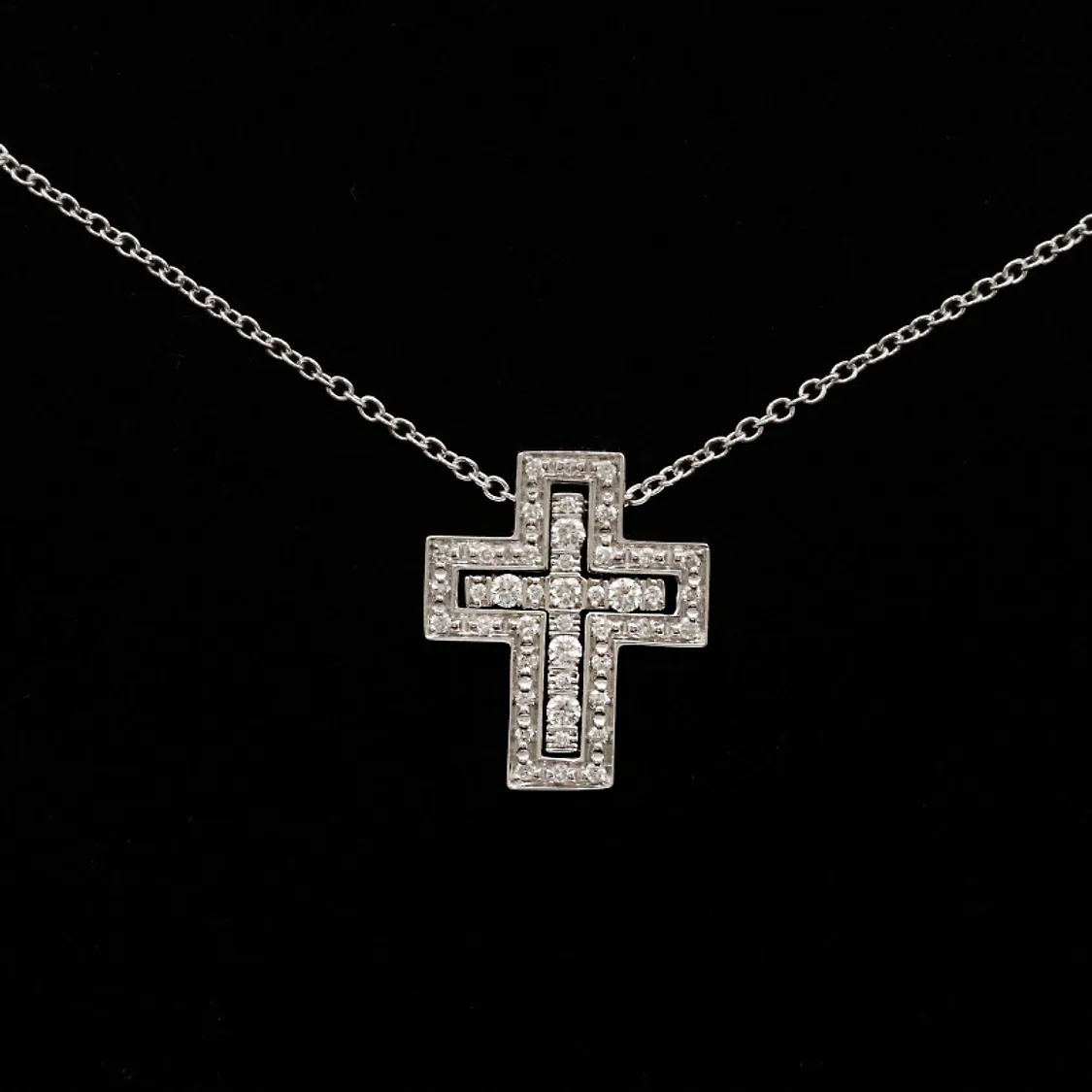 중고상품](명품주얼리)다미아니 20083507 벨에포크 18K 화이트골드 다이아 목걸이 XS | 톡딜