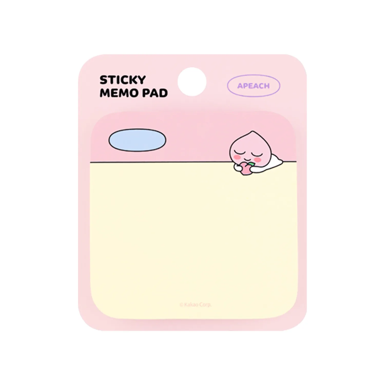 Round adhesive memo paper apeach