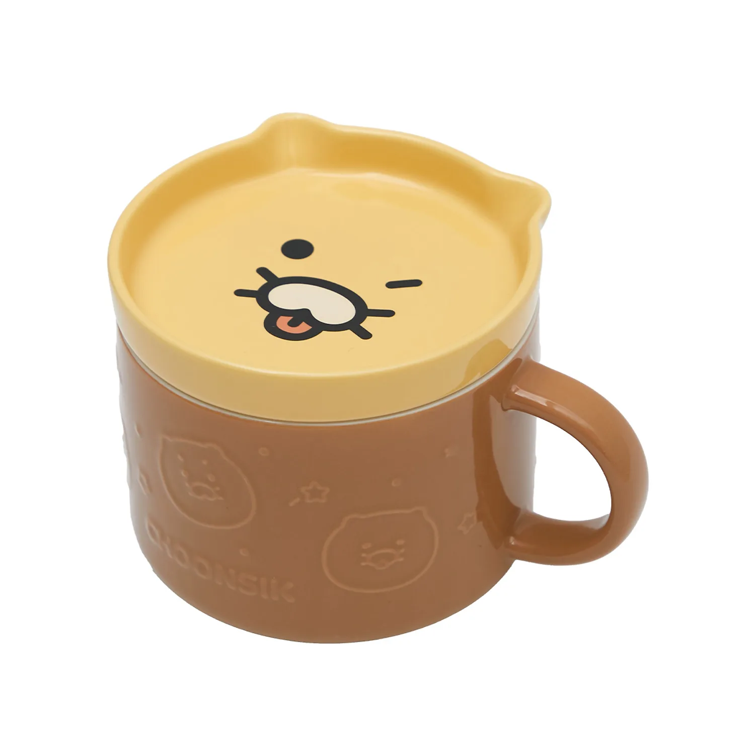 Spring eclipse face lid cereal bowl