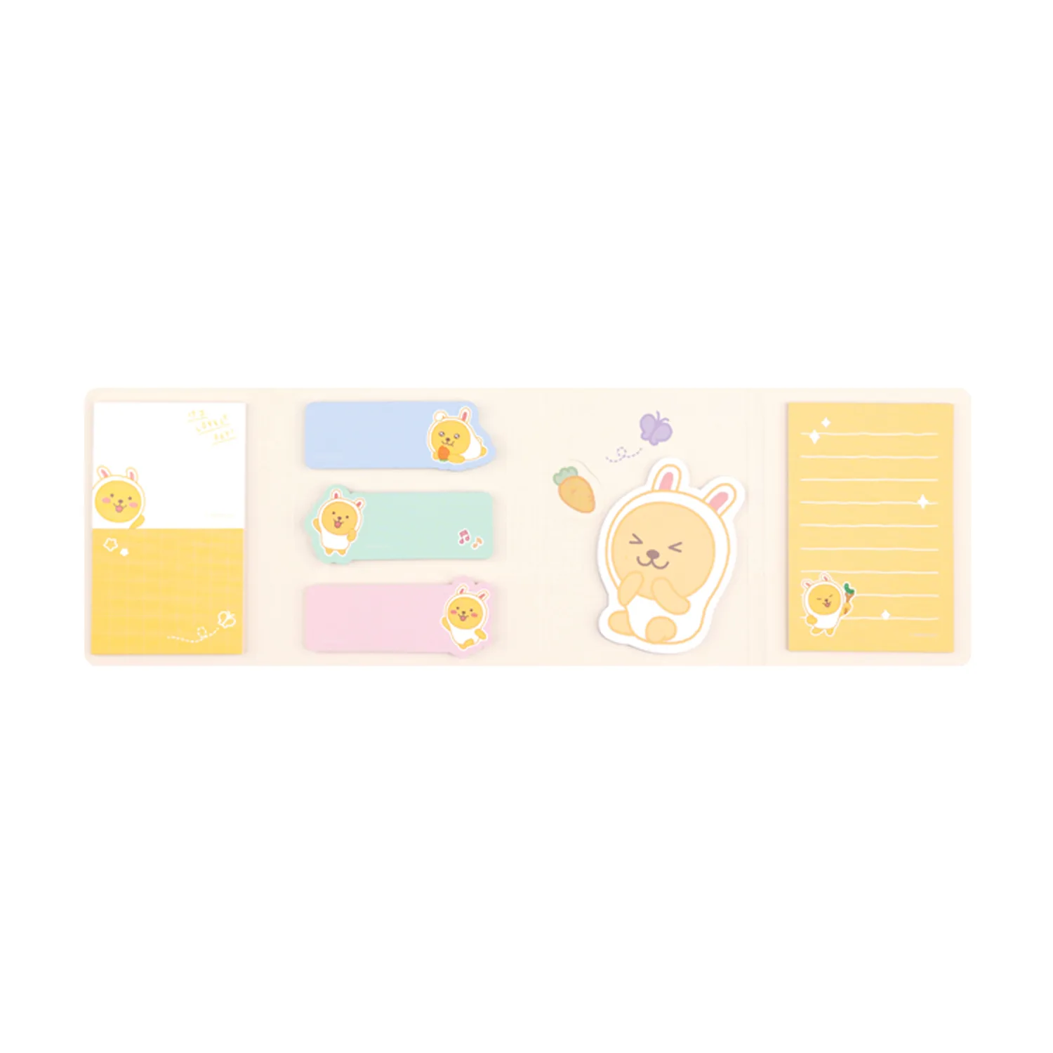 Lovely 4-layer adhesive memo paper little plain