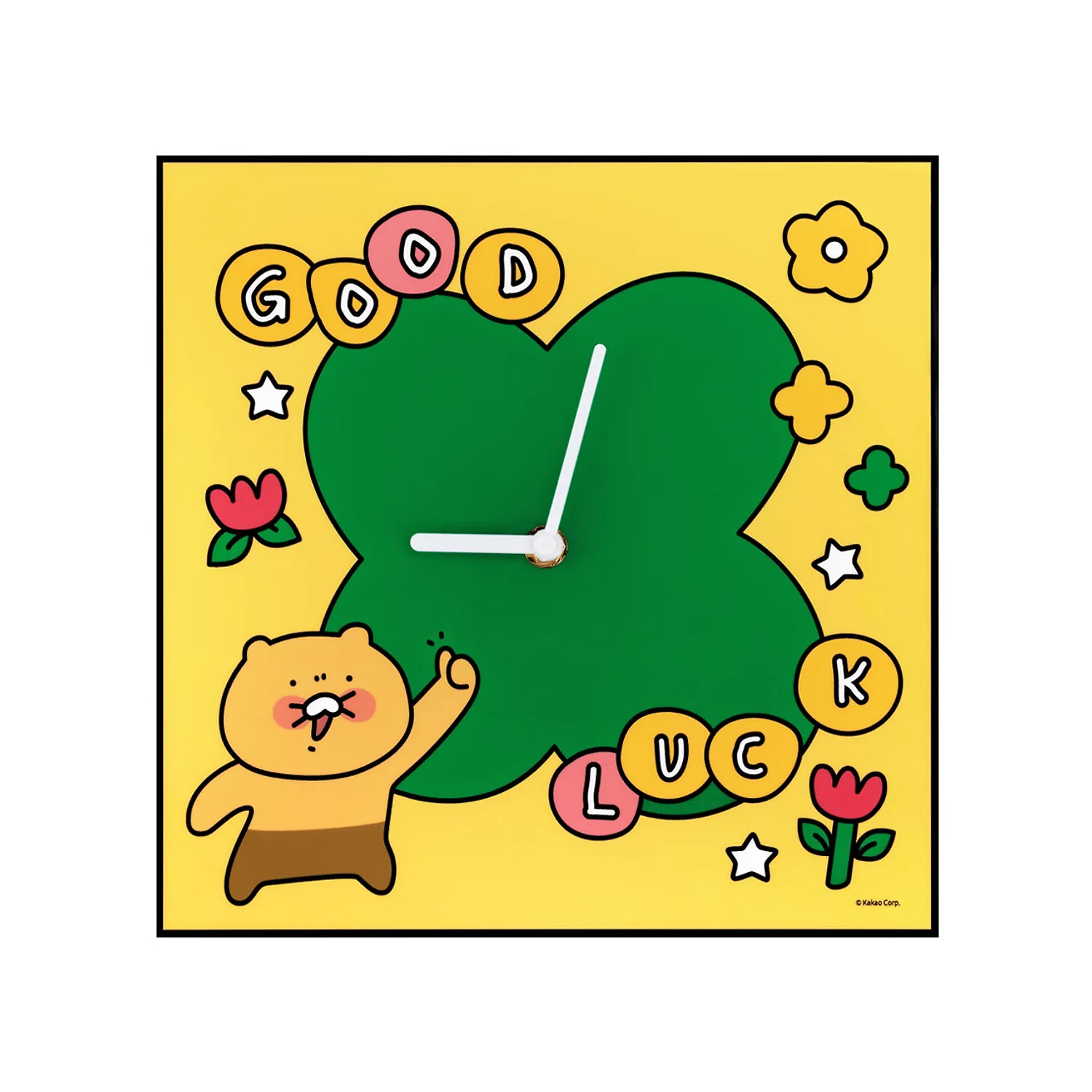 Sloppy Spring Square Wall Clock