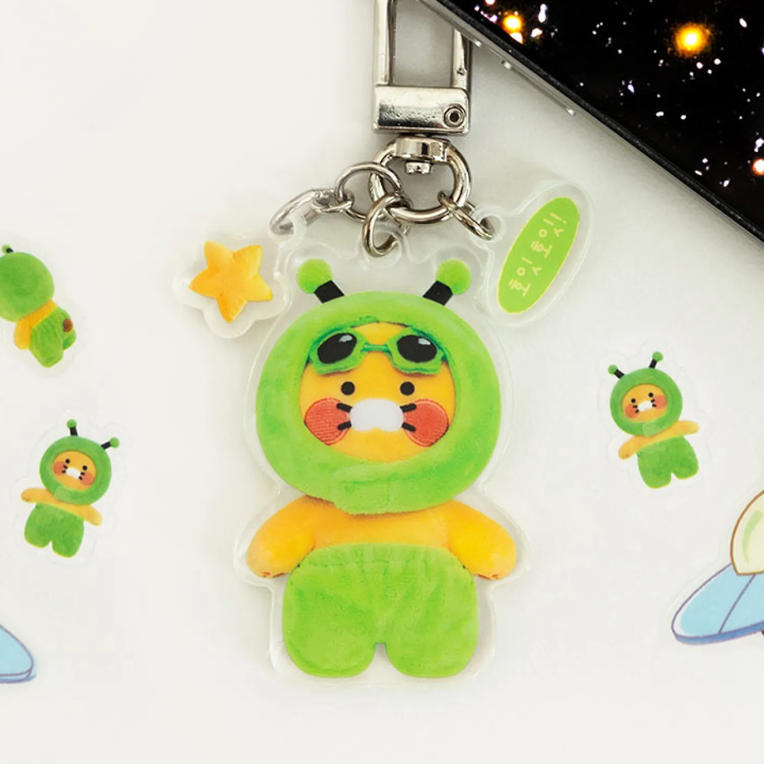 Spring ceremony photo form acrylic keyring alien spring eclipse