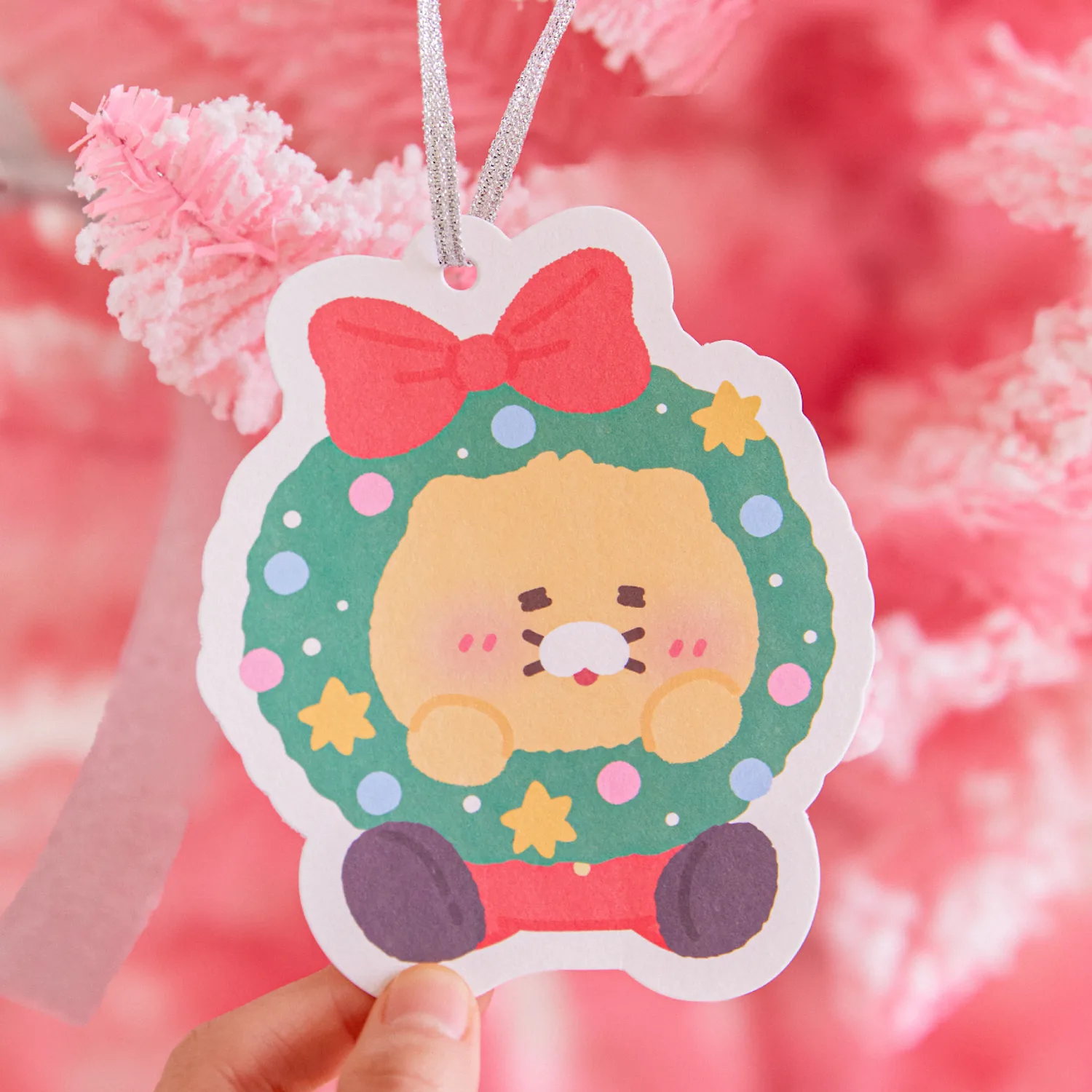 Merry Spring Christmas ornament card_baby spring ceremony