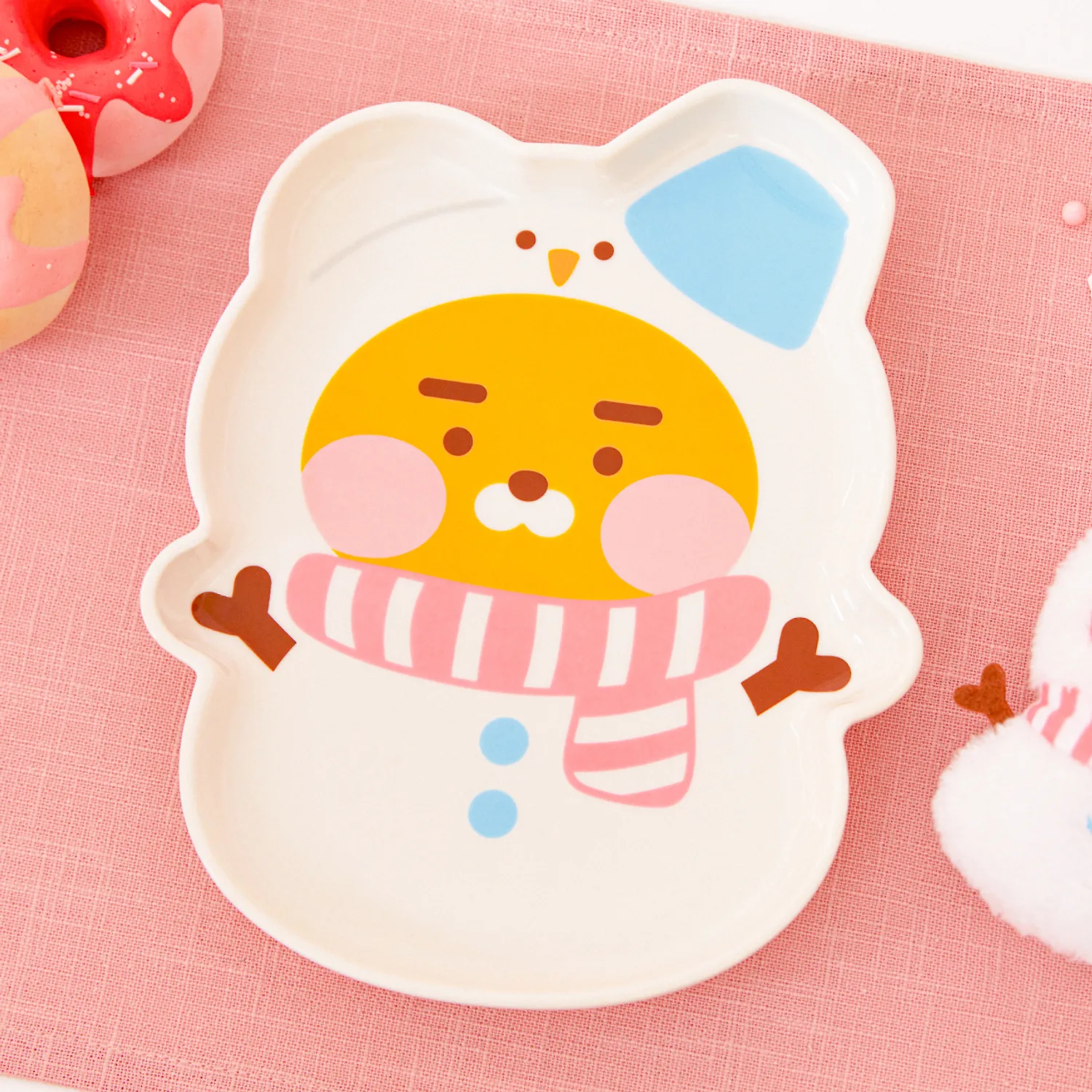 Merry Chun Christmas Snowman Plate_Little Lion