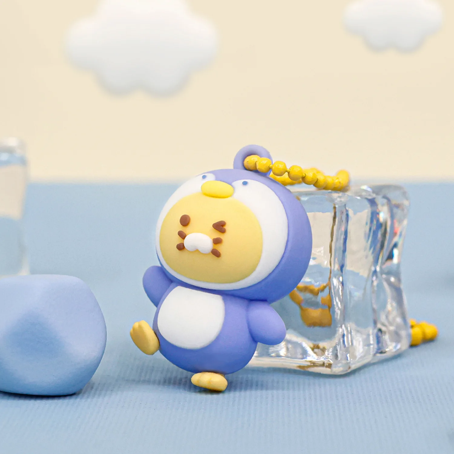 Spring eclipse figure phone keyring penguin