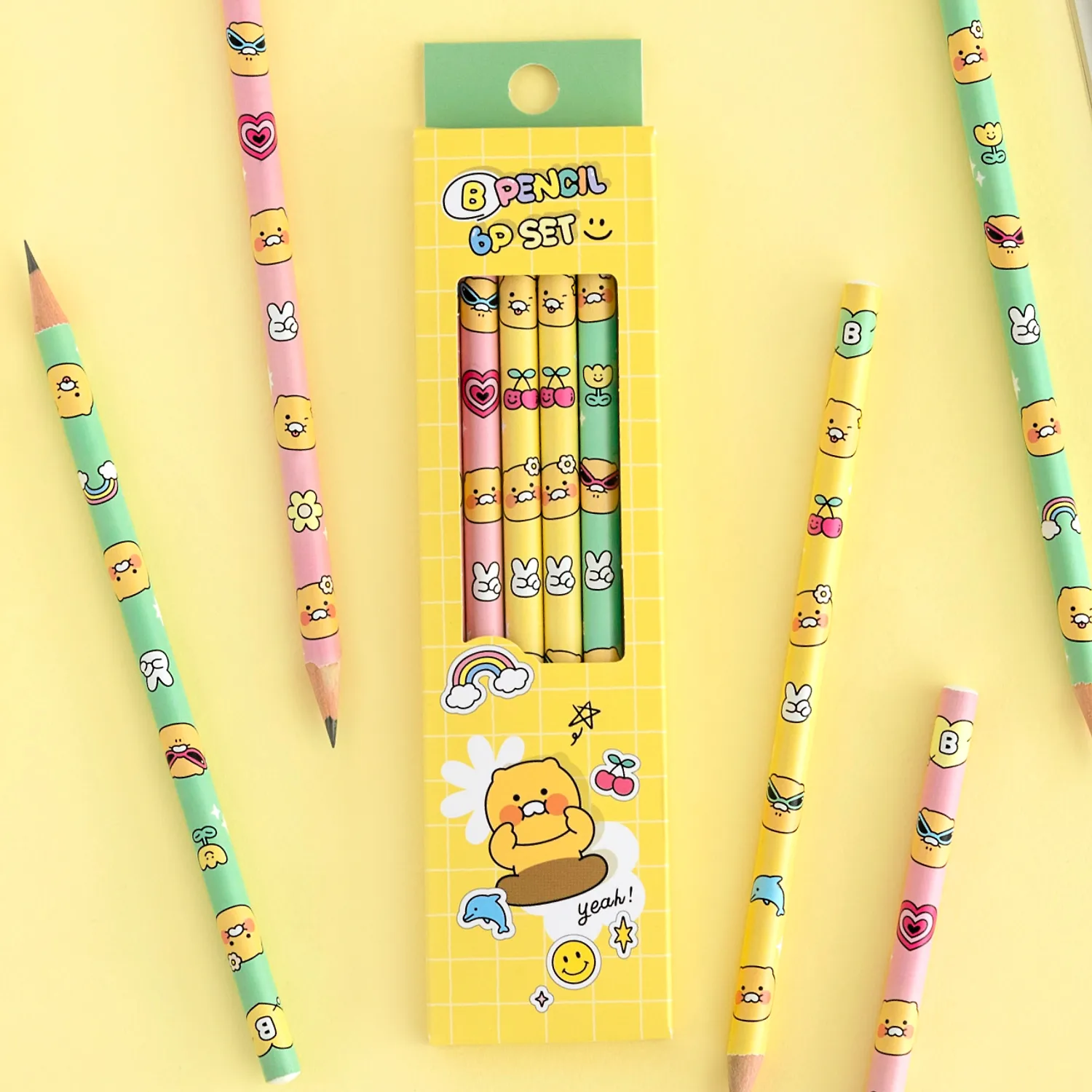 SEI CHEESE 6P pencil set spring meal