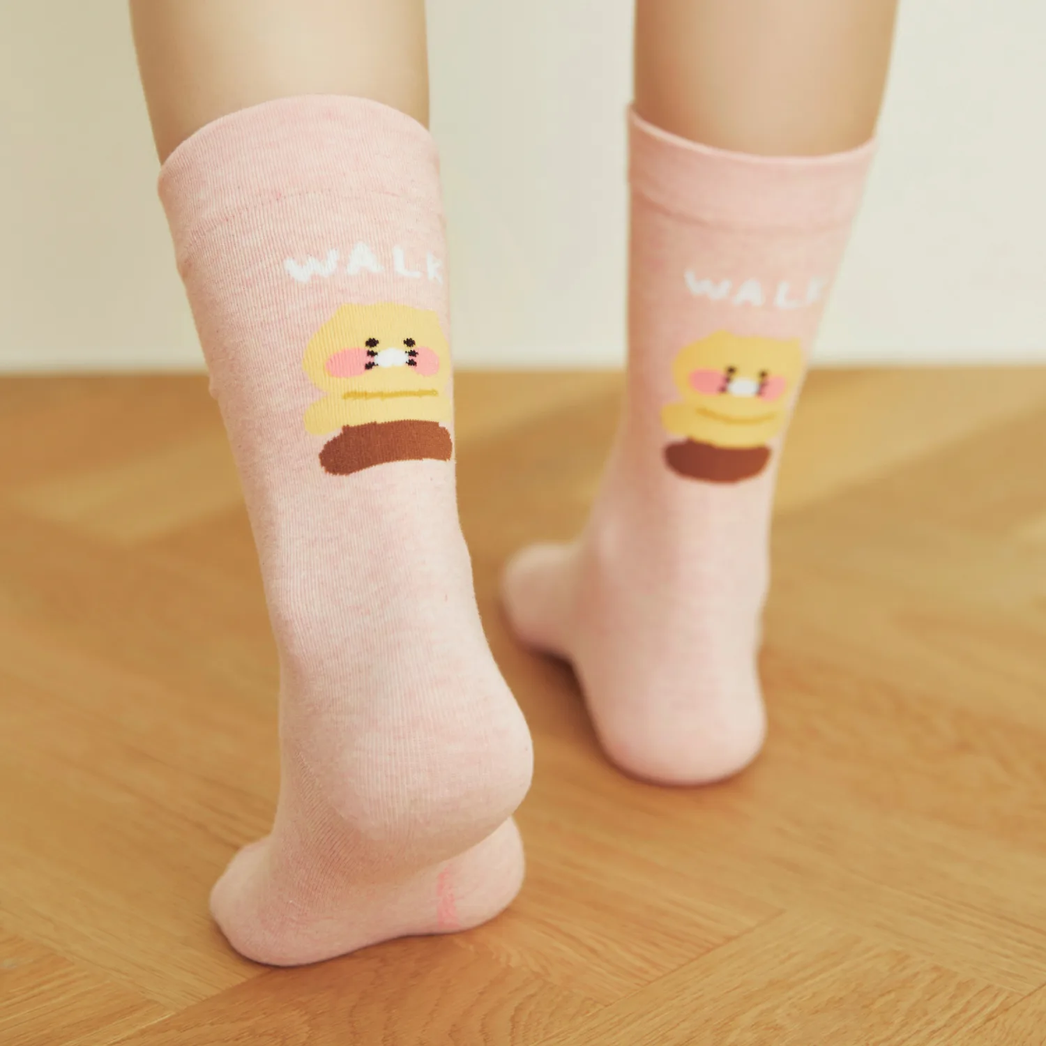Daily Socks Melange Pink_Chunsik