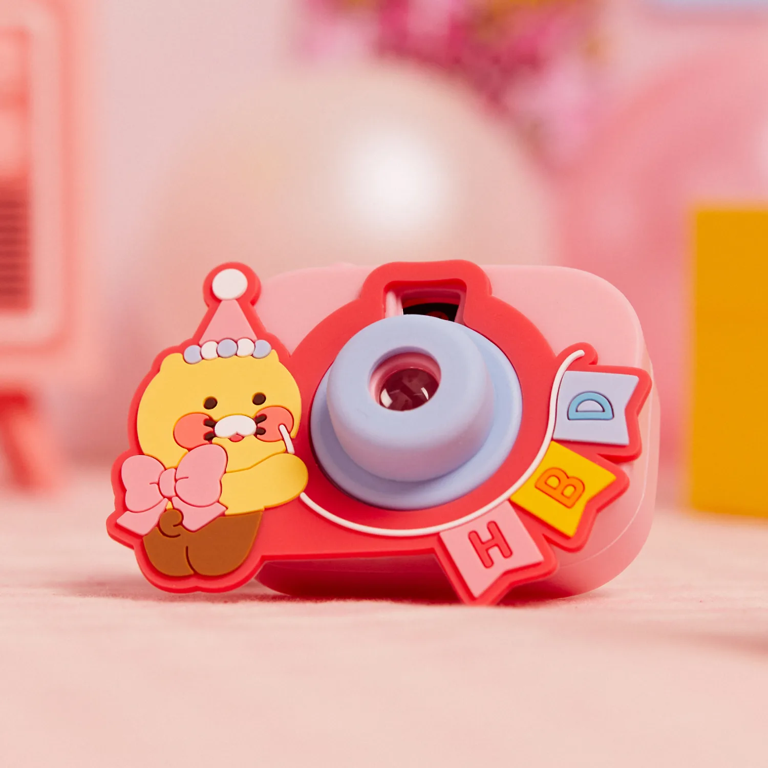 Spring Eclipse Birthday Party Mini Beam Camera Keyring