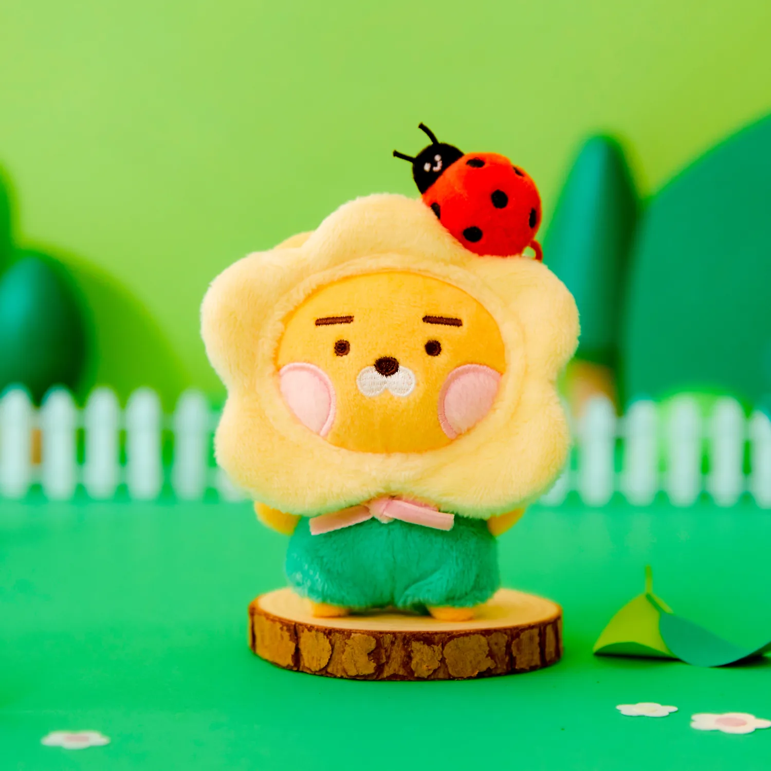 Flower Ladybug Charm Keyring Doll_Little Lion