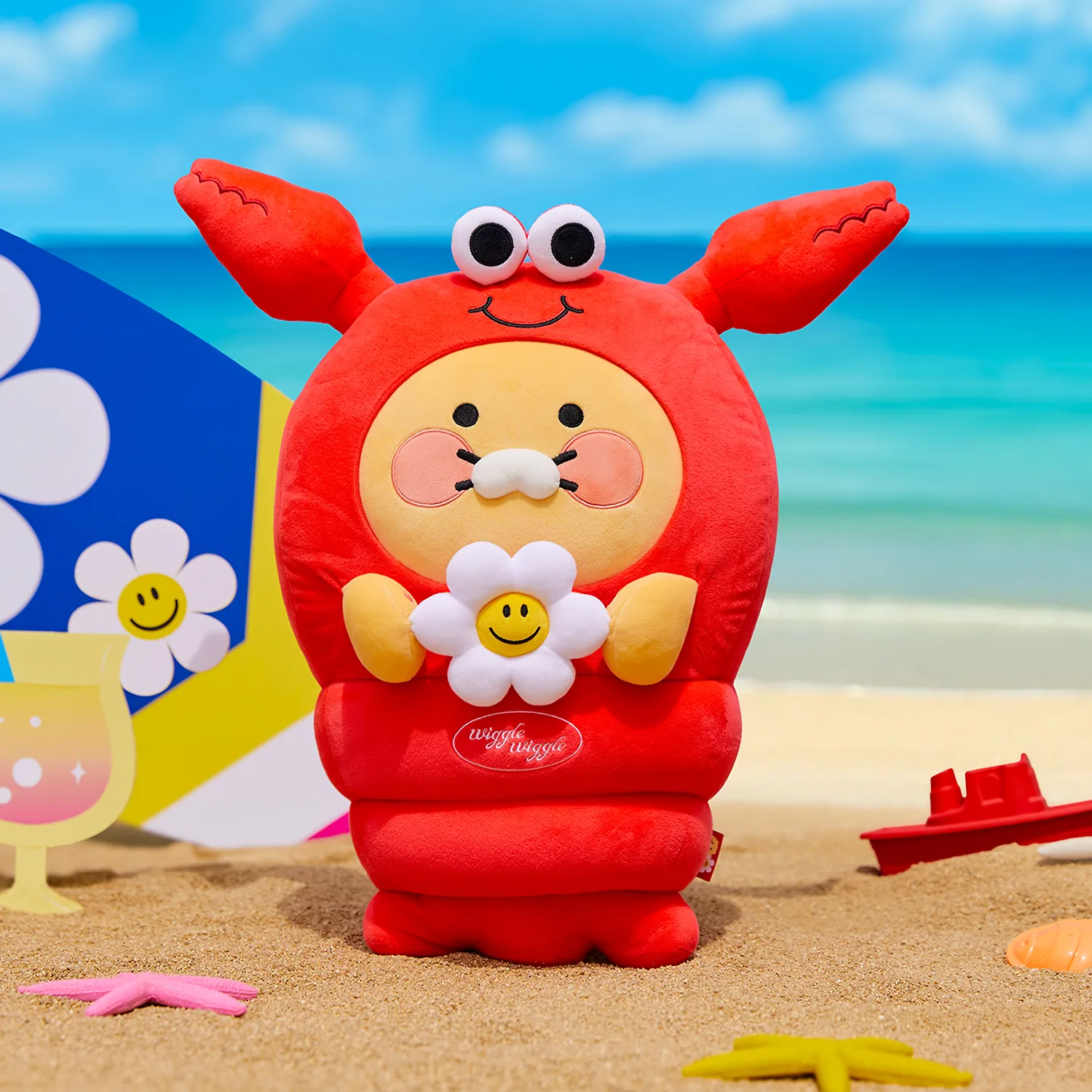 Wiggle Wiggle X Kakao Friends Lobster Cushion_Chunsik