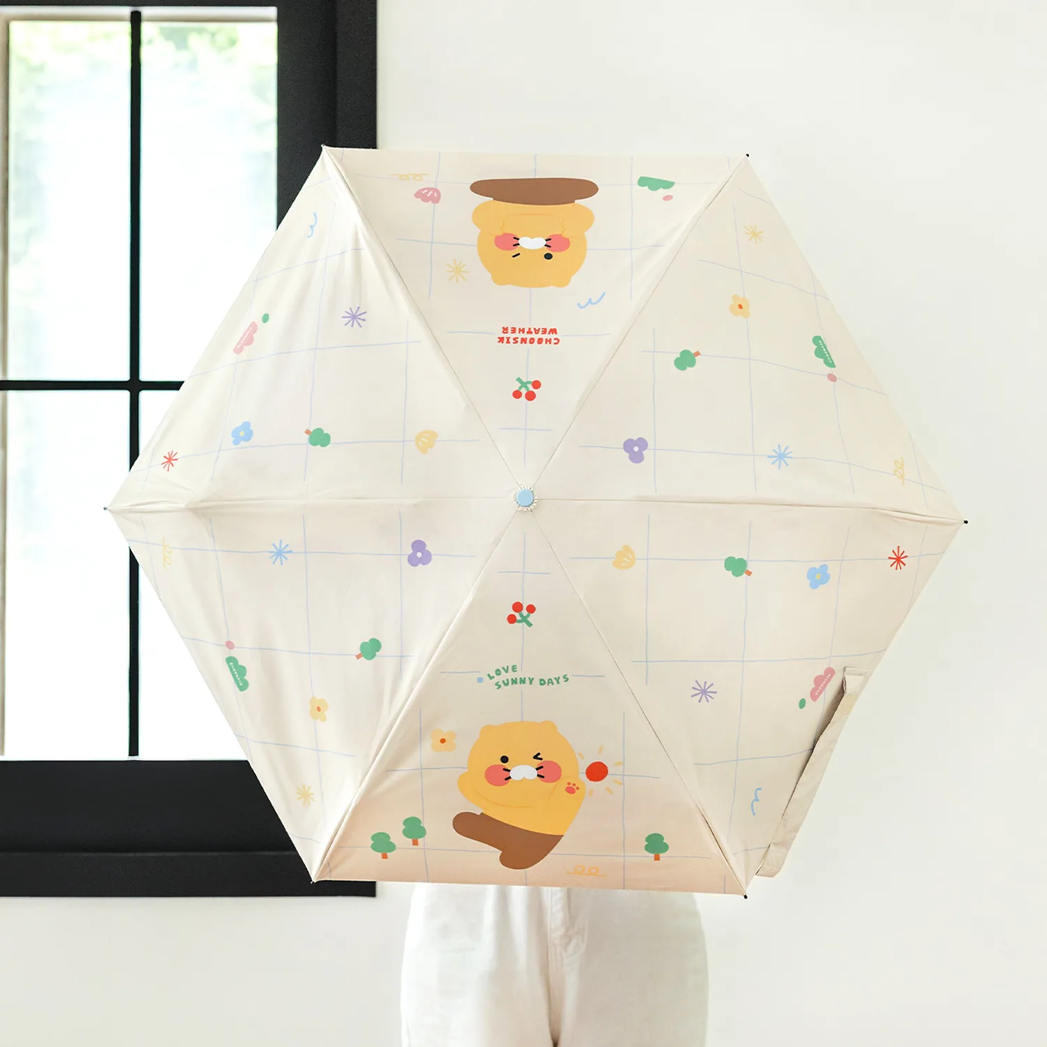 Spring eclipse lightweight sheep umbrella ivory