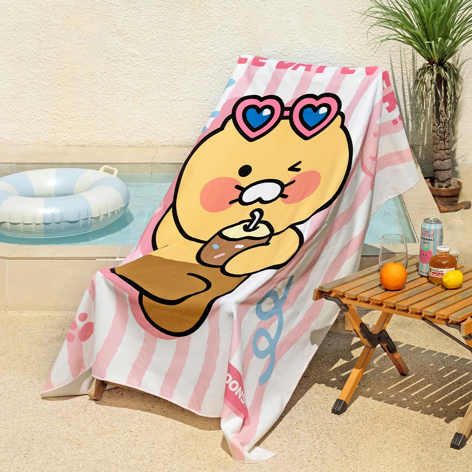 Spring eclipse beach towel break