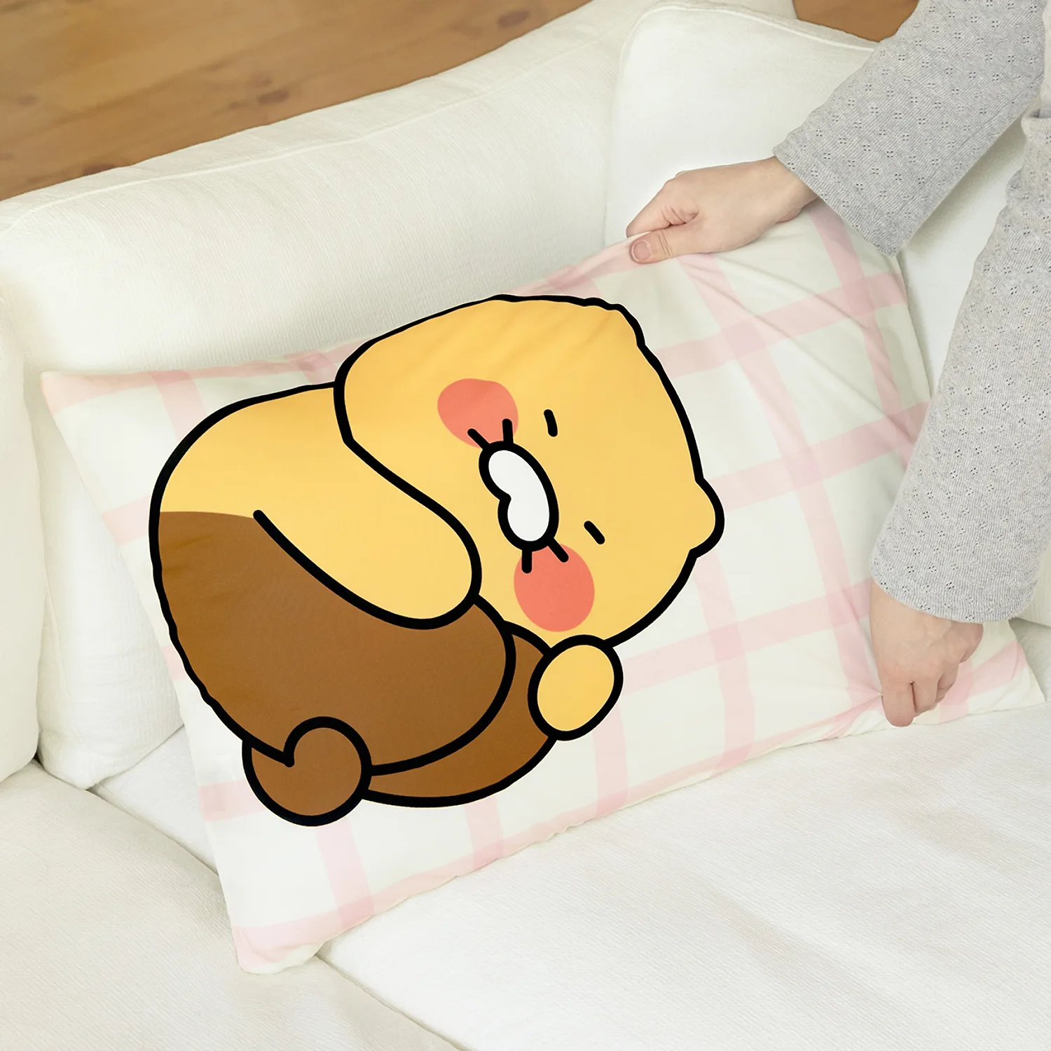 Chunsik cooling pillow cover Pink