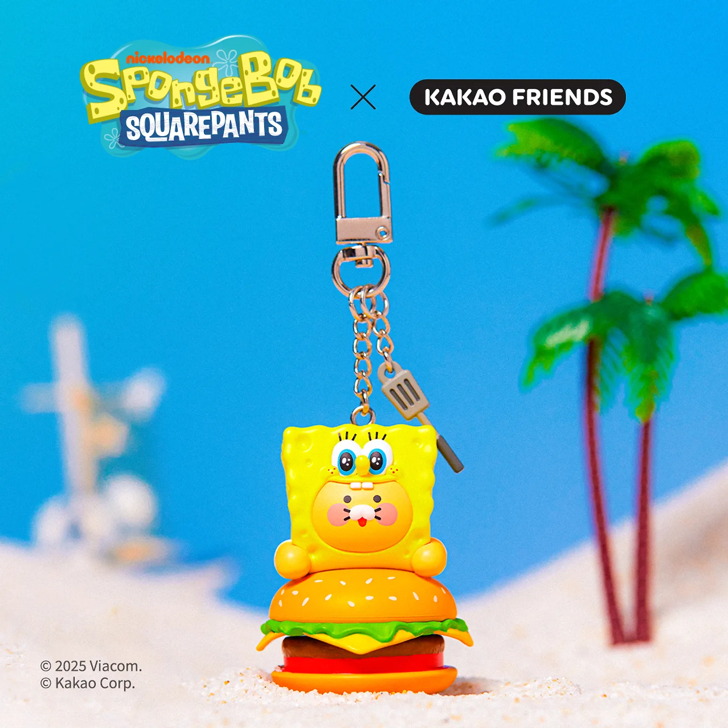 SpongeBob SpongeBob X Friends Keycap Figure Keyring SpongeBob SpongeBob_Chunsik