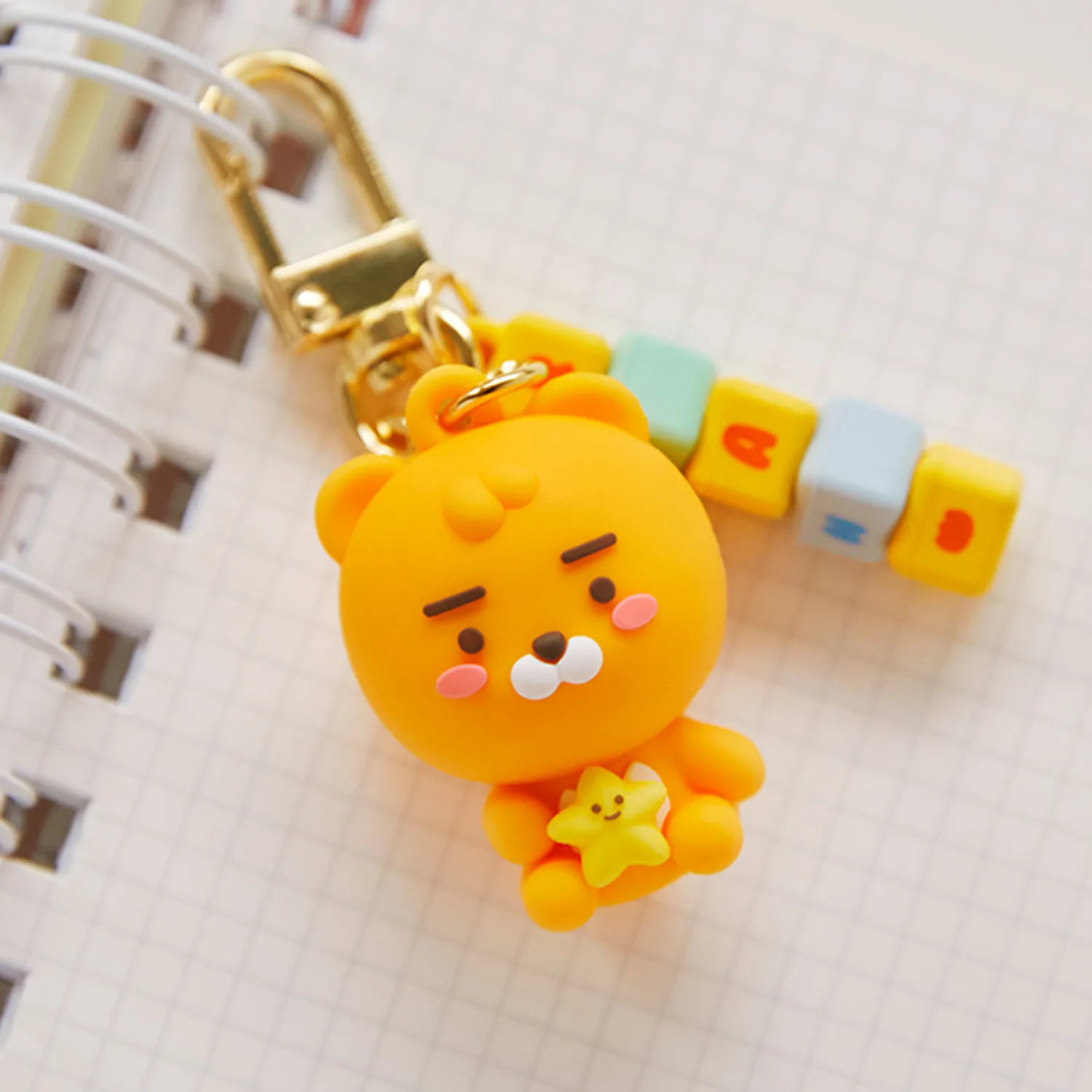 Cube Figure Keyring_Little Lion