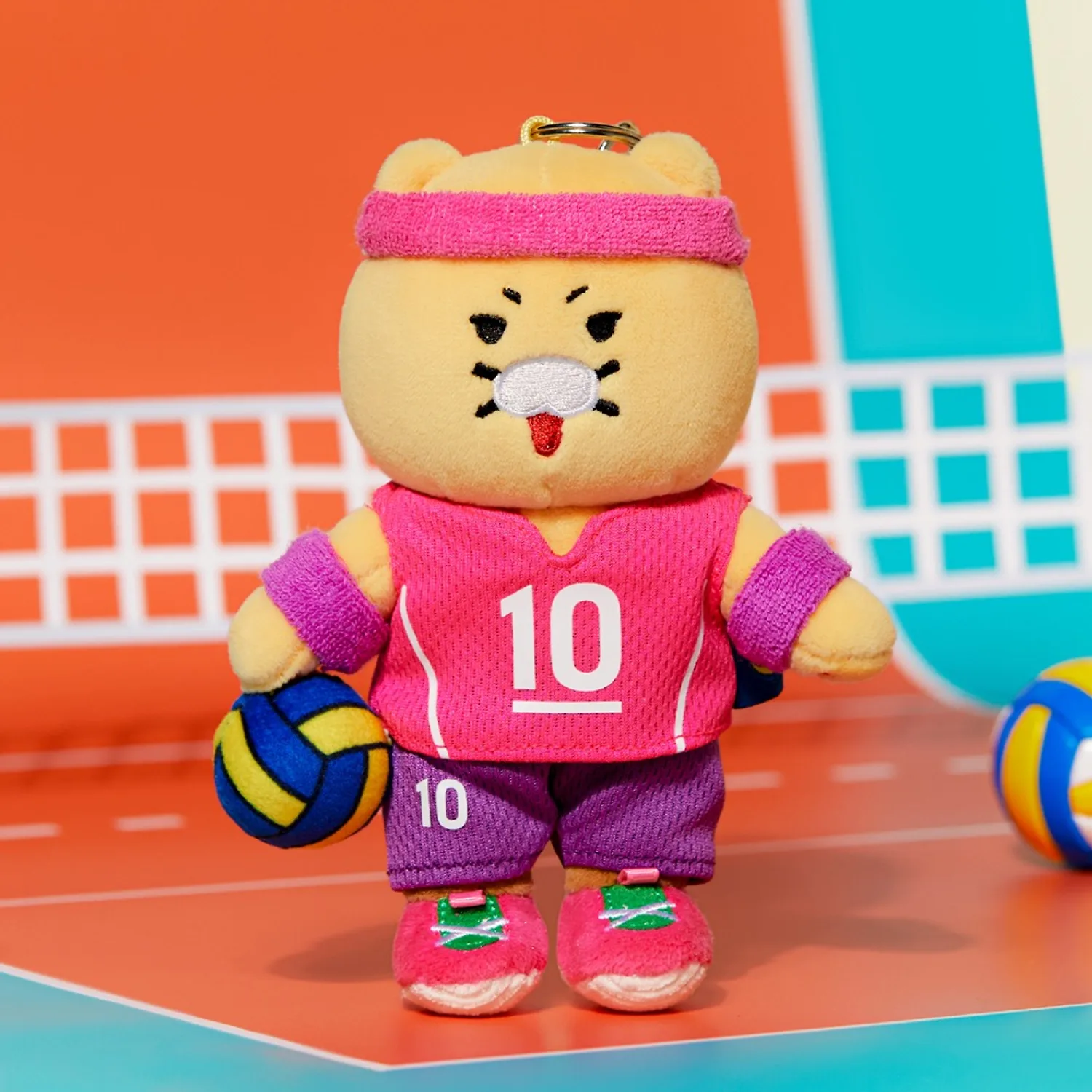 Kim Yeon-kyung X Friends Volleyball Emperor Keyring Doll_Chunsik