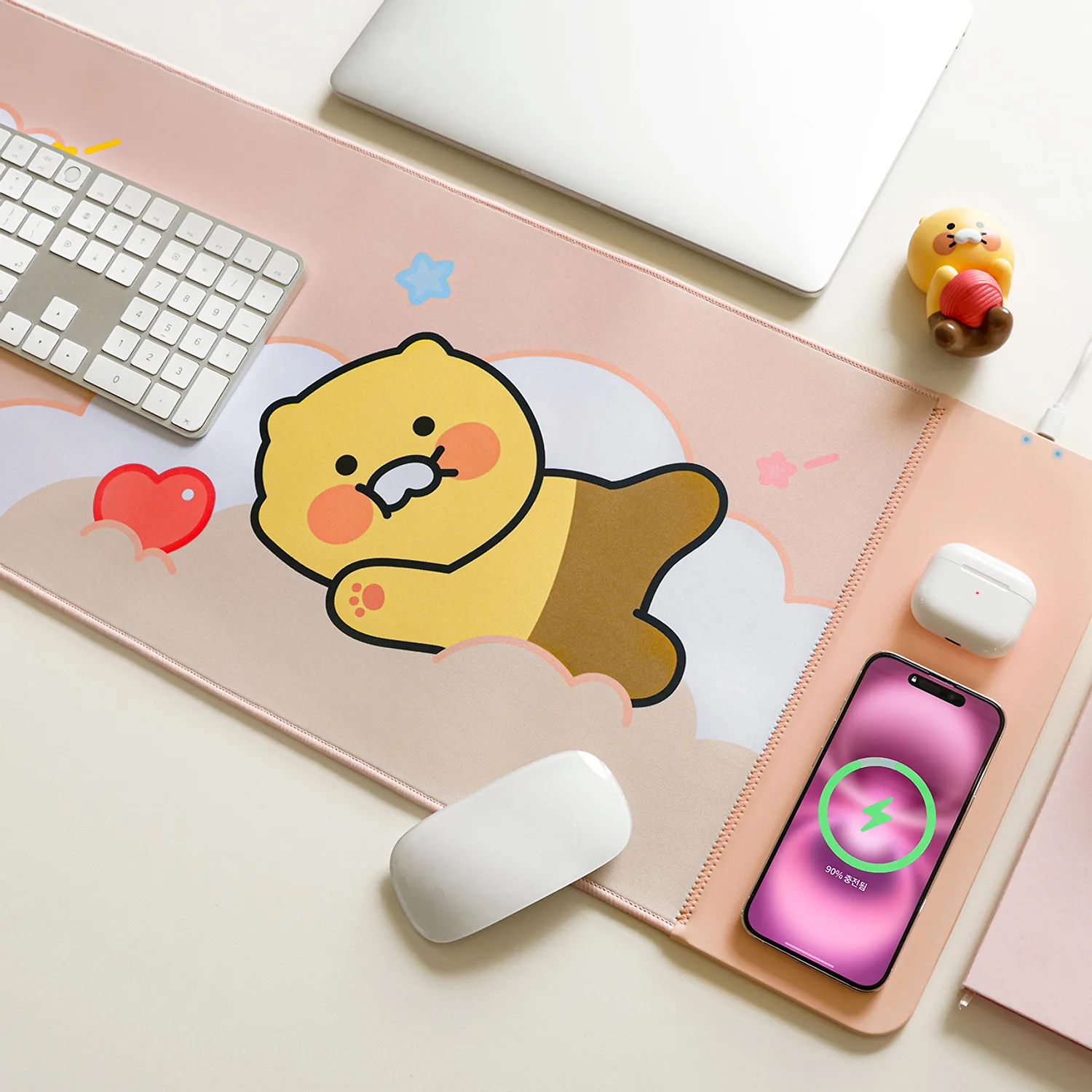 Wireless charging long pad_pink