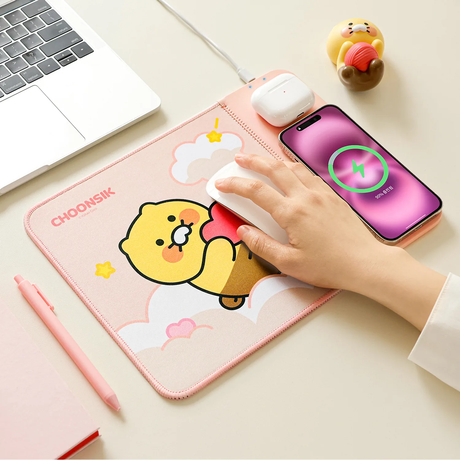 Wireless Charging Mousepad_Pink