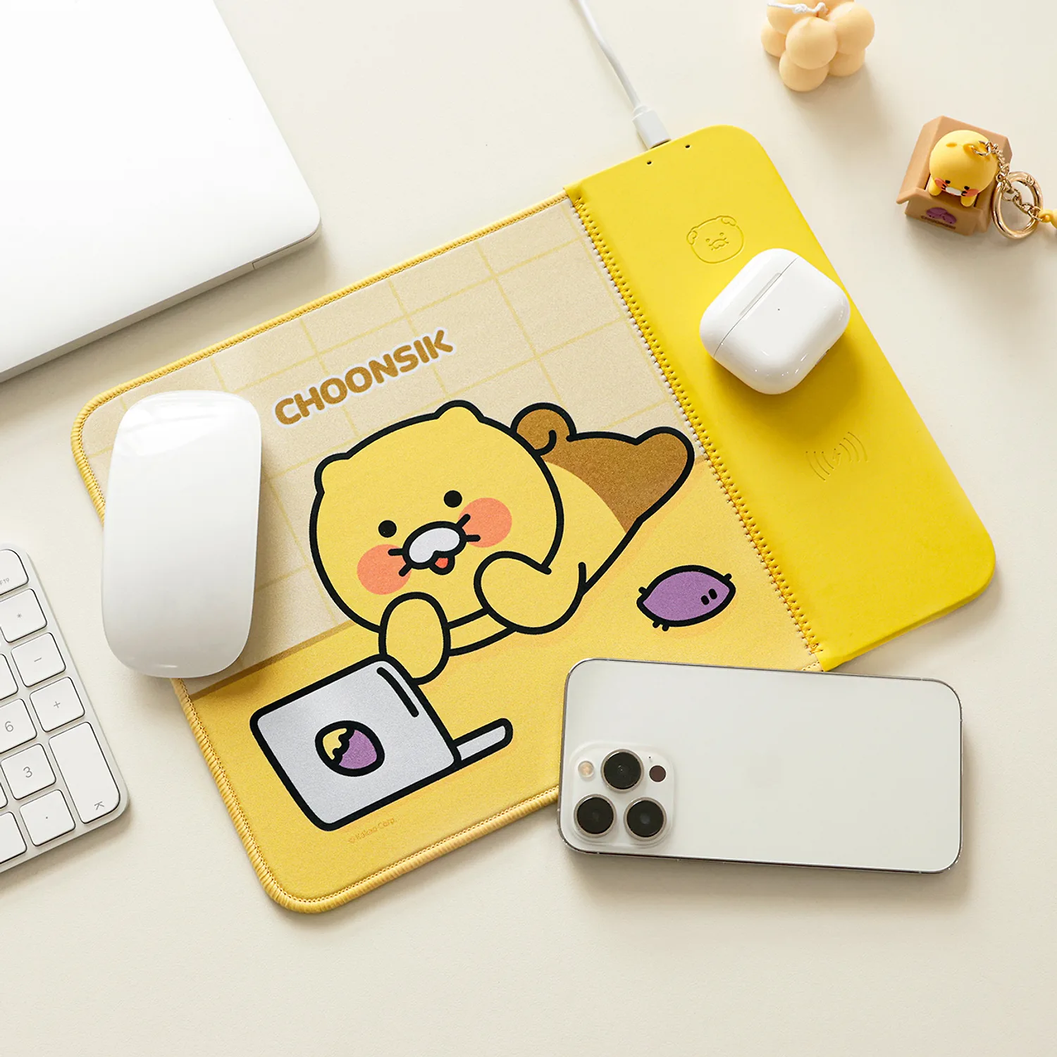 Wireless Charging Mousepad_Yellow