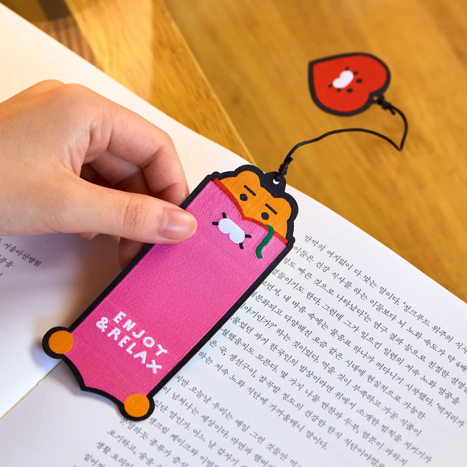 Kim Daye X Kakao Friends Fabric Book Marker_Lachun