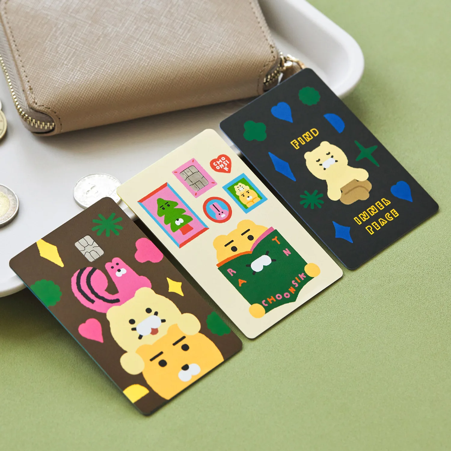 Kim Daye X Kakao Friends Card Cover Sticker Set_Lachun