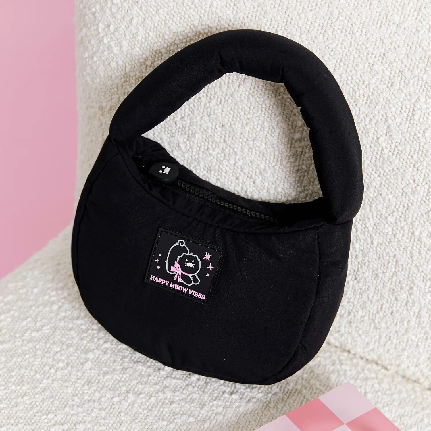 Black Padded Mini Tote Bag_Chunsik