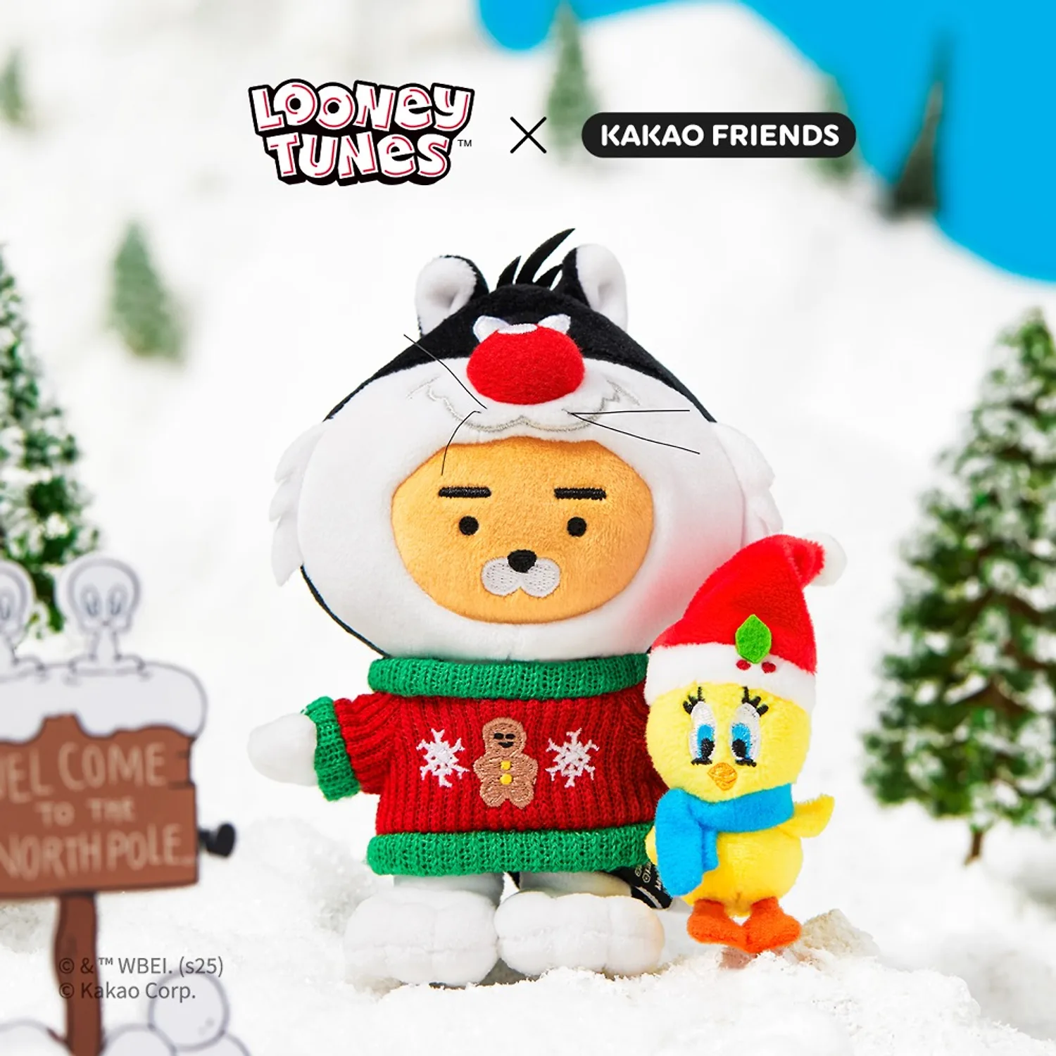 Looney Toons X Friends Sylvester Keyring Doll_Little Ryan