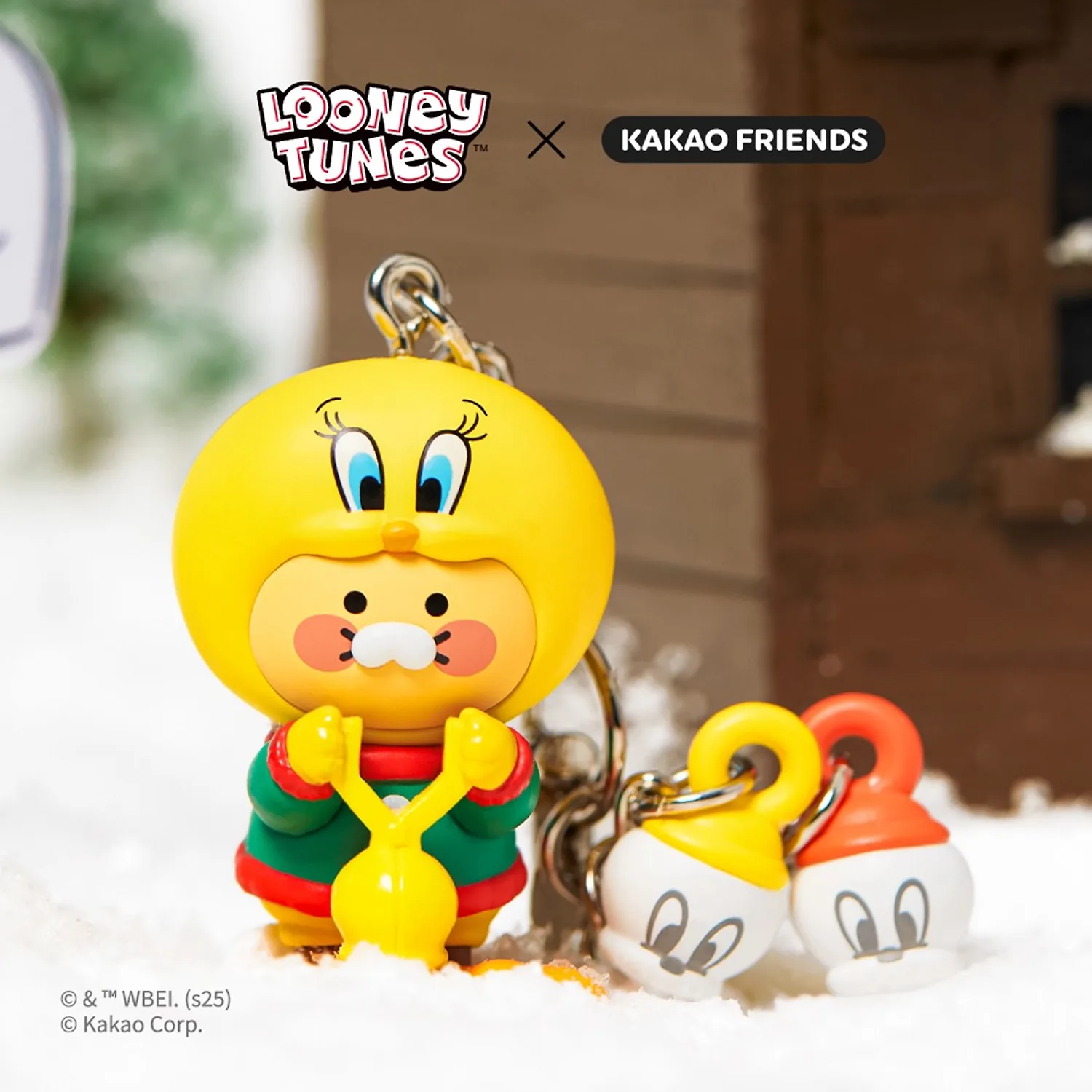 Looney Tunes X Friends Snow Duck Tweety Figure Keyring_Baby Chunsik