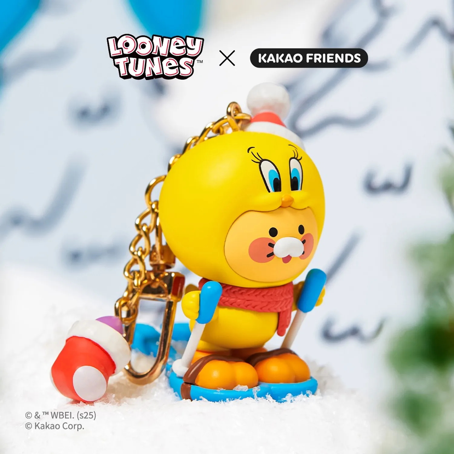 Looney Tunes X Friends Ski Tweety Figure Keyring_Baby Chunsik