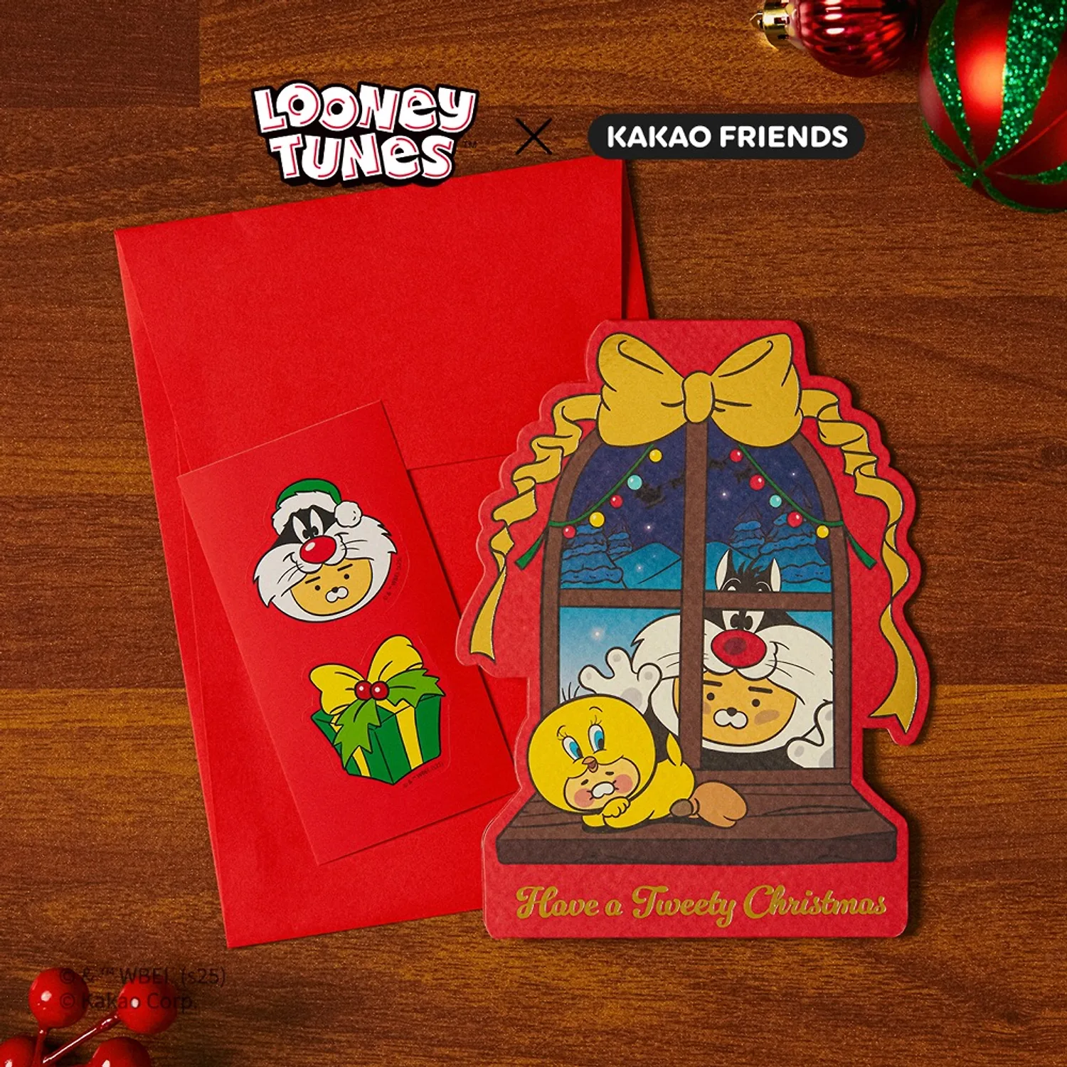 Looney Toons X Friends Christmas Standing Card_Little Lion Baby Chunsik