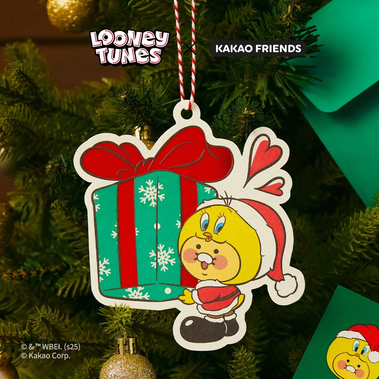 Looney Toons X Friends Christmas Ornament Card_Baby Chunsik