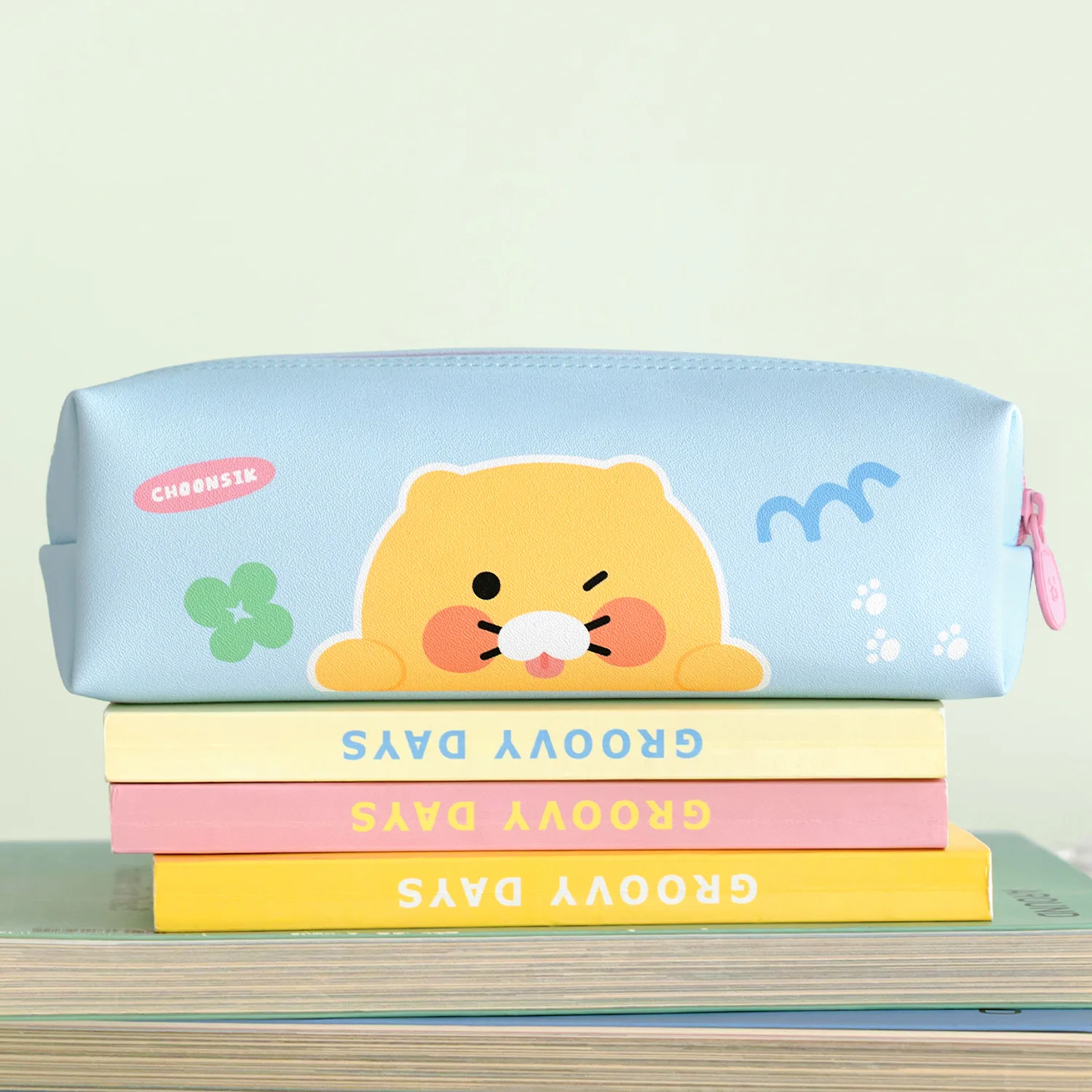 Square pencil case spring food