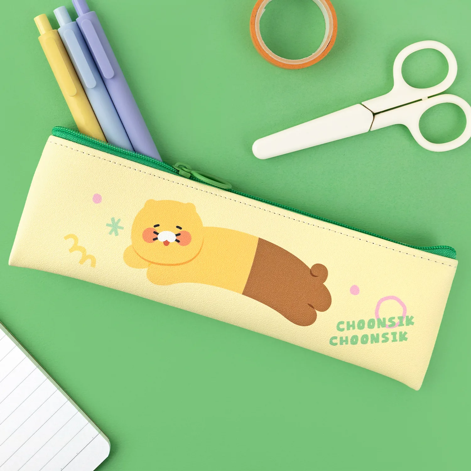 Chunsik Flat Pencil Case Lemon