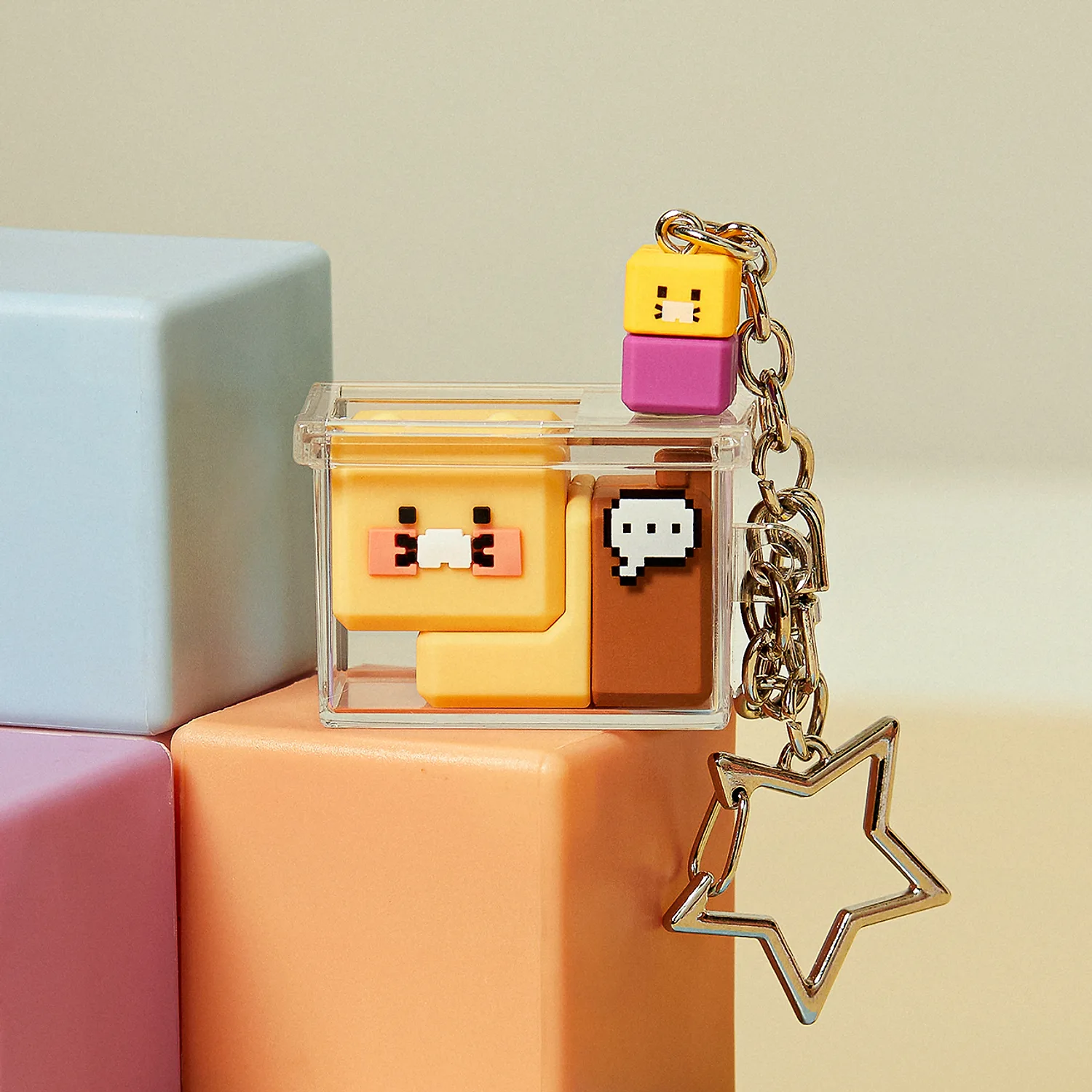 Chun Mian Mi Cube Figure Keyring_Chun Sik Yi