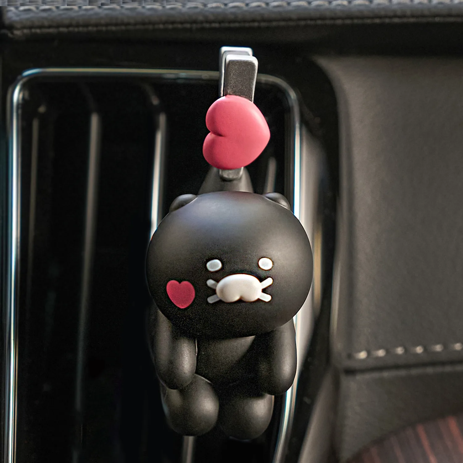 Black Spring Car Air Freshener Black_Chunsik