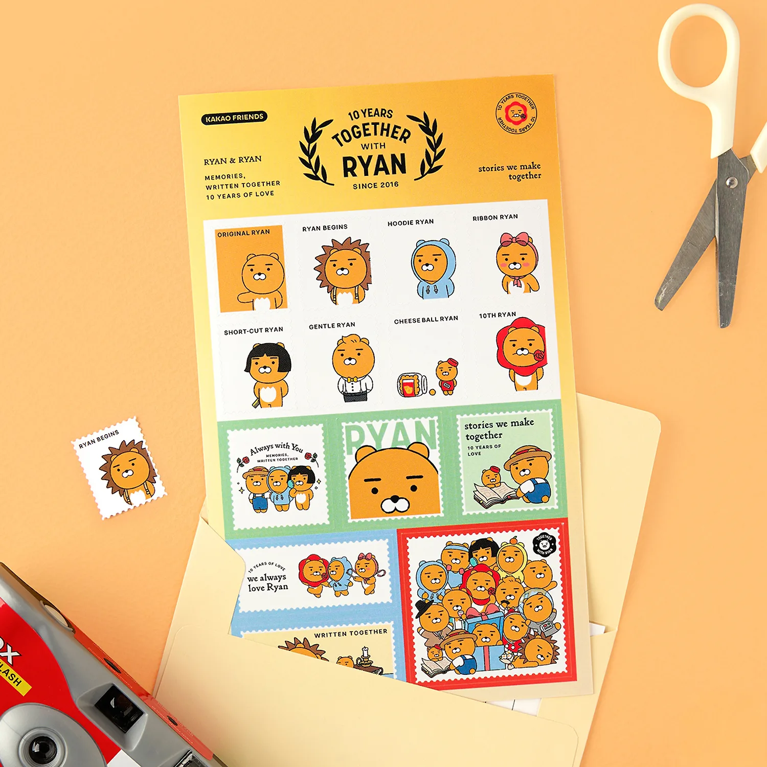 Ryan 10th Anniversary Stamp Sticker