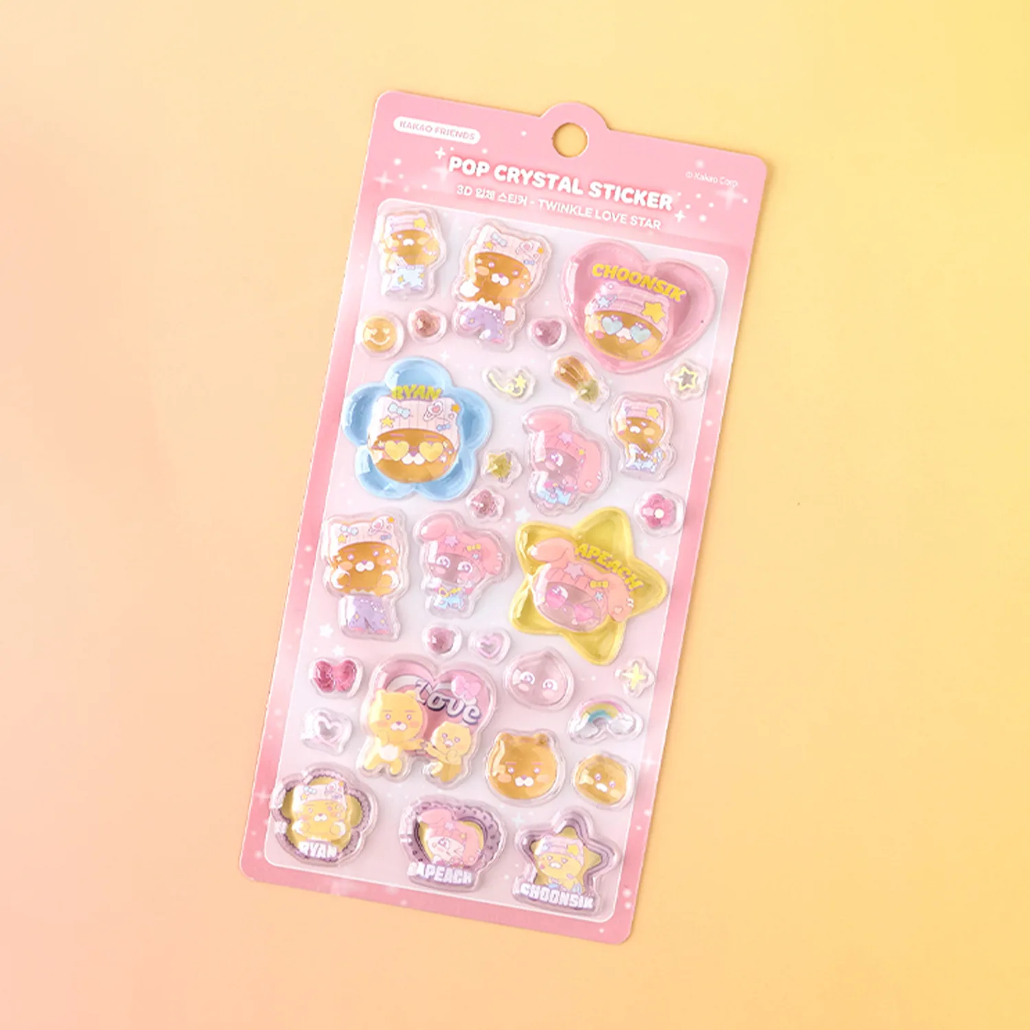 3D Bongbong Sticker Twinkle Love Star_Chunsik