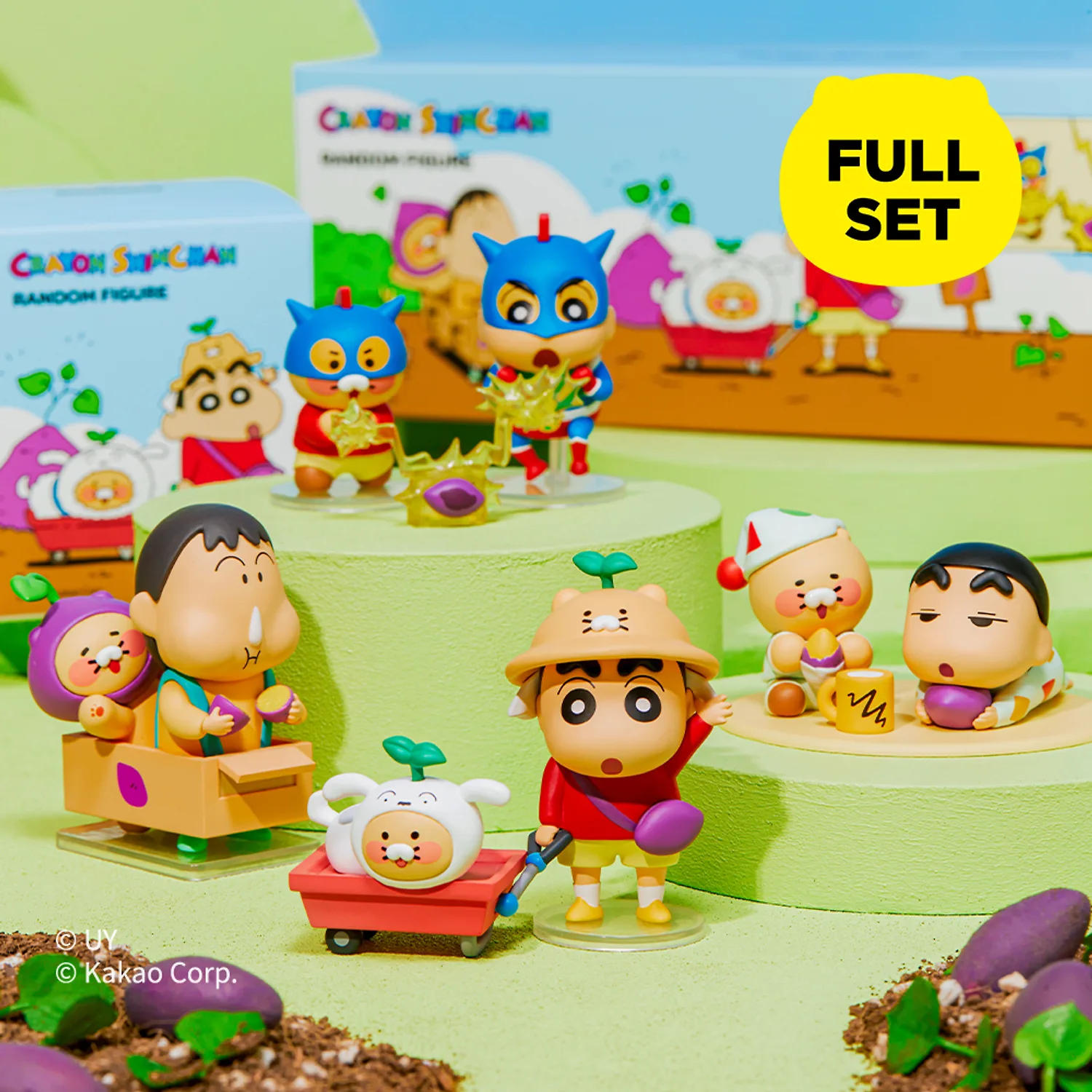 (Full Set) Shin-chan Can’t Speak RYO X Friends Random Figure_Chunsik