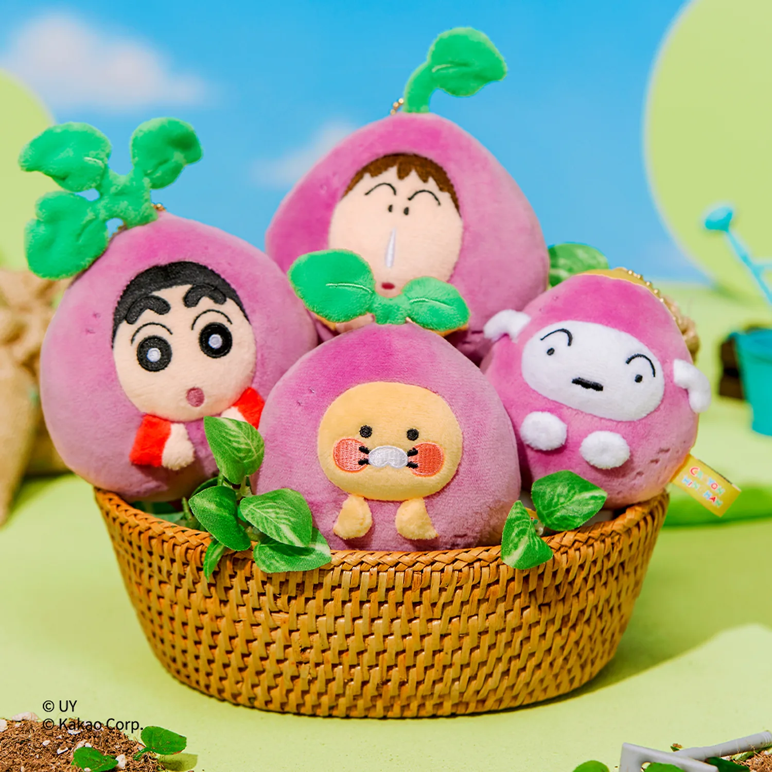 Shin-chan Can’t Say RYO X Friends Sweet Potato Keyring Doll Set_Chunsik