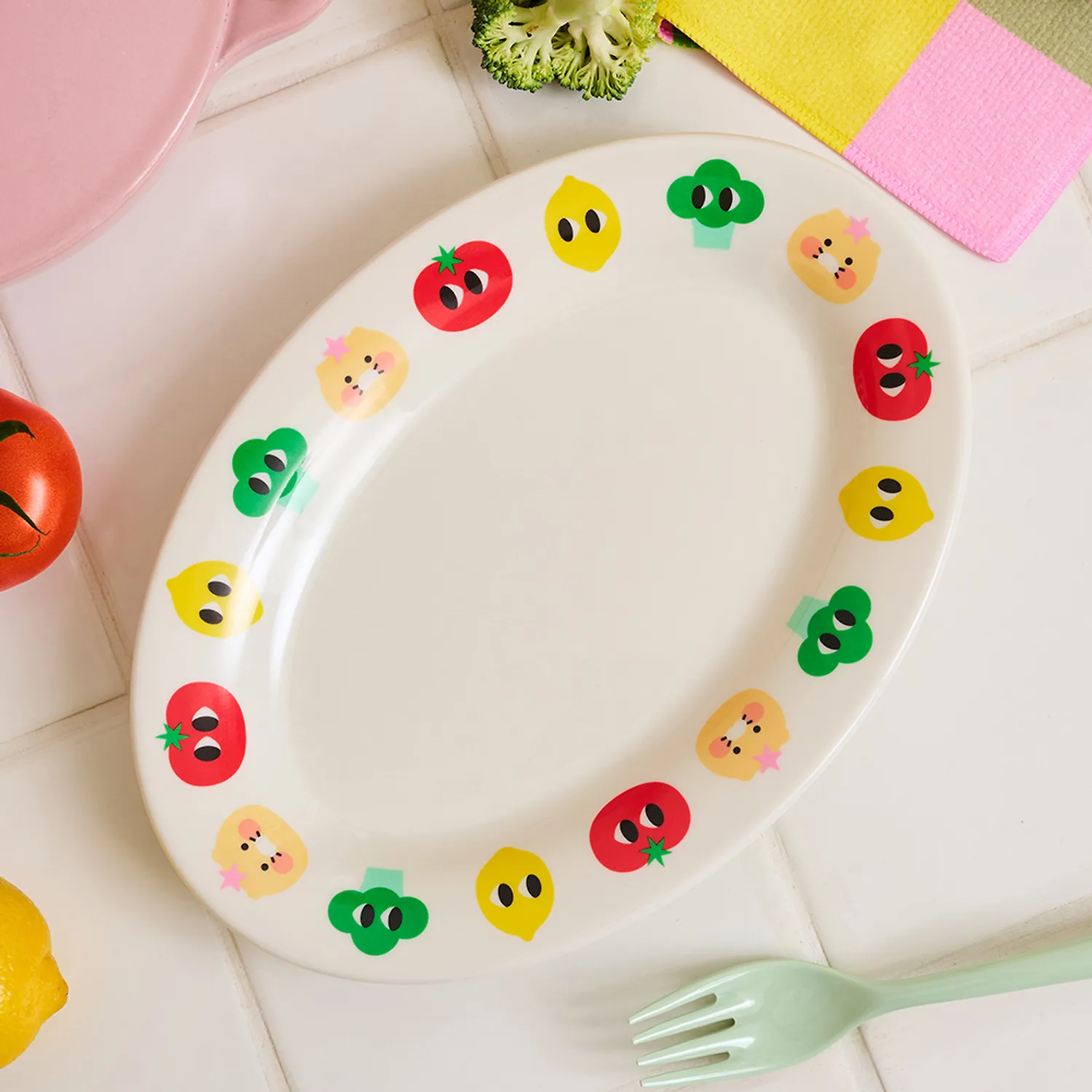 Iyaiya&Friends X Friends Melamine Plate (L)_Chunsik