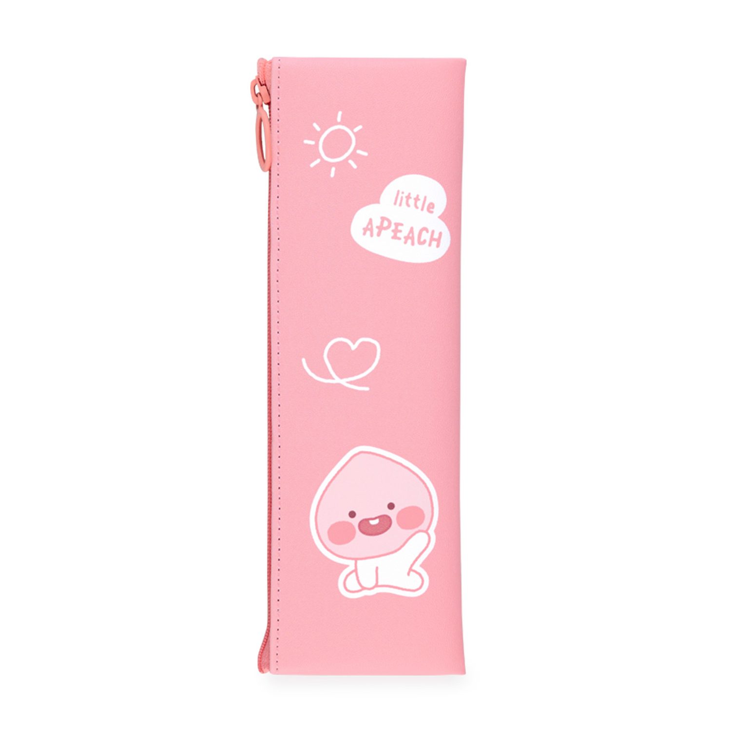 Lovely Mini Flat Pencil Case Little Peach