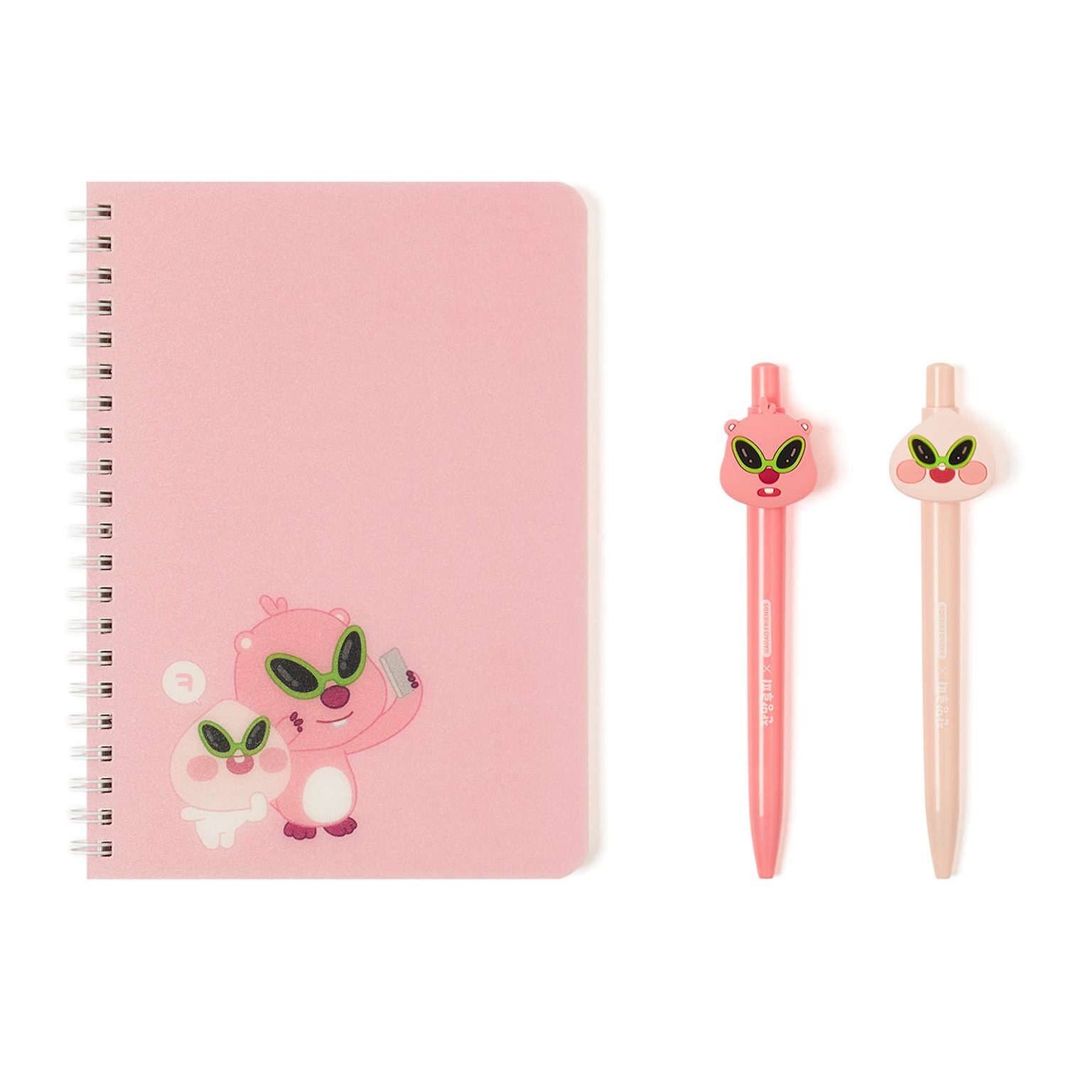 Zanman Luffy X Kakao Friends Notebook Pen Set_Apeach